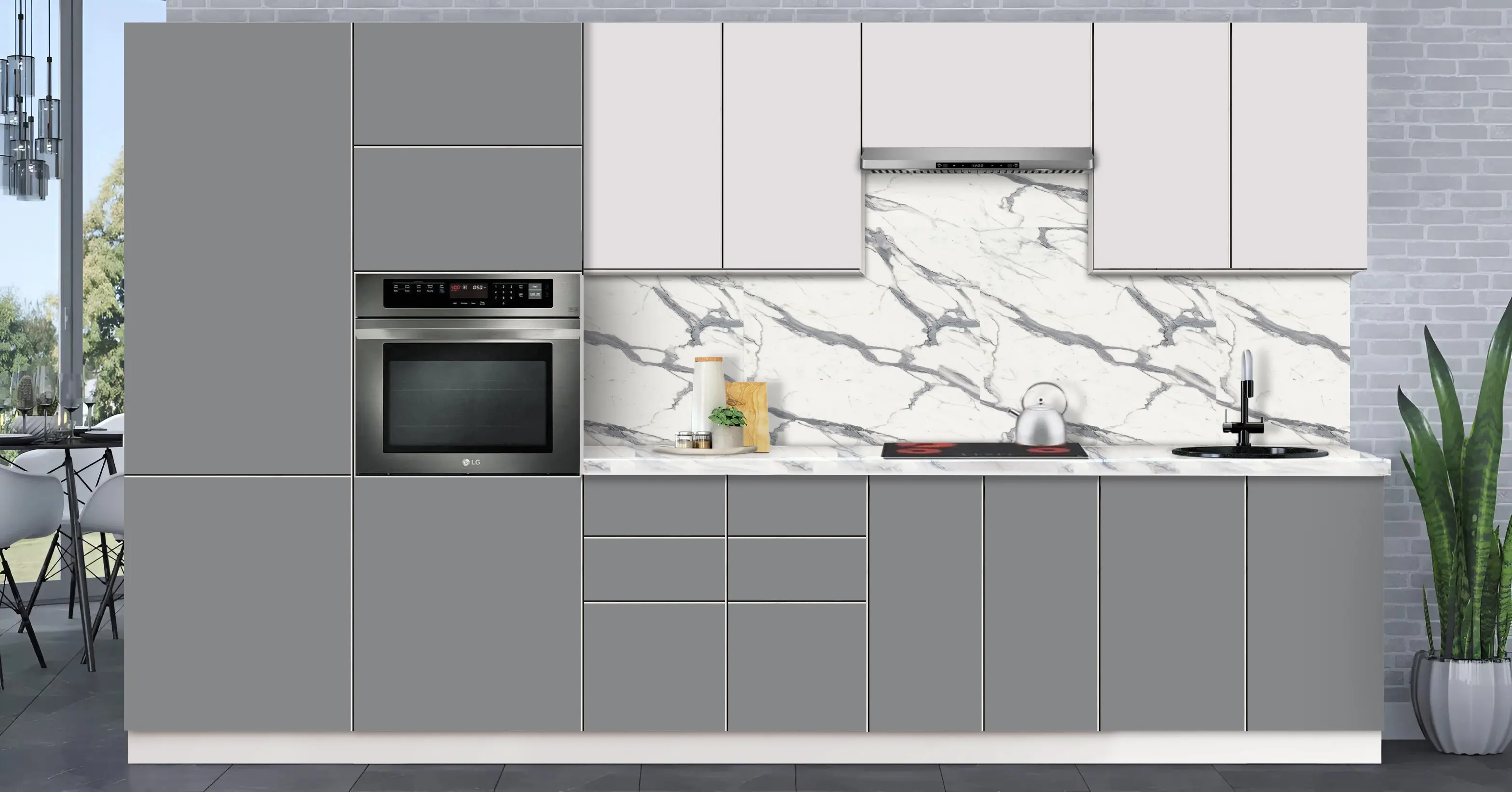 Модульная кухня Modern Dolce Vita 3 H68 3.4m