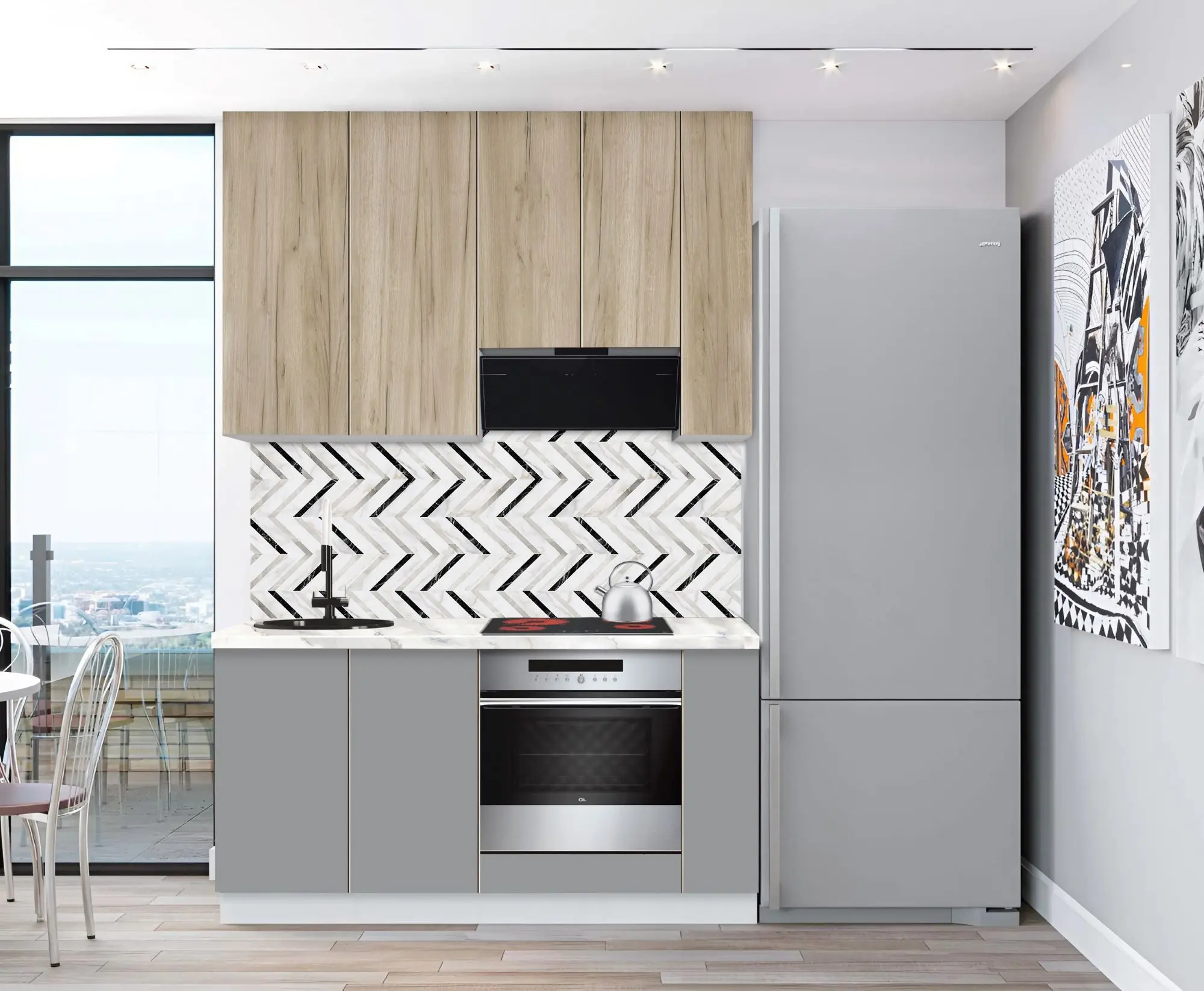 Bucatarie modulara Modern Dolce Vita 4 H110 1.6m