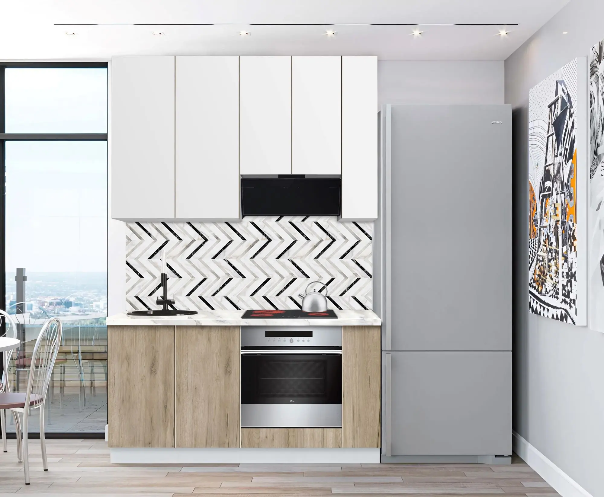 Bucatarie modulara Modern Dolce Vita 4 H110 1.6m