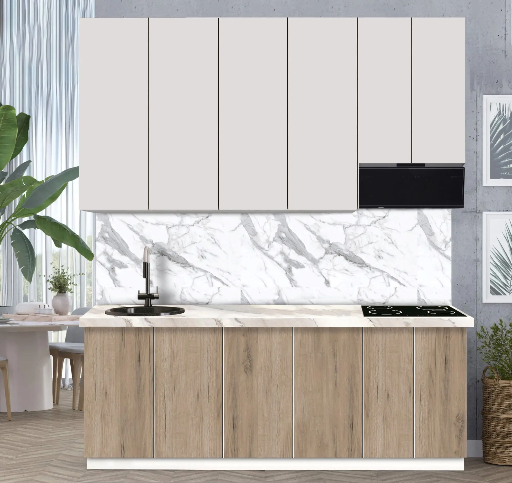 Bucatarie modulara Modern Dolce Vita 4 H110 2.2m