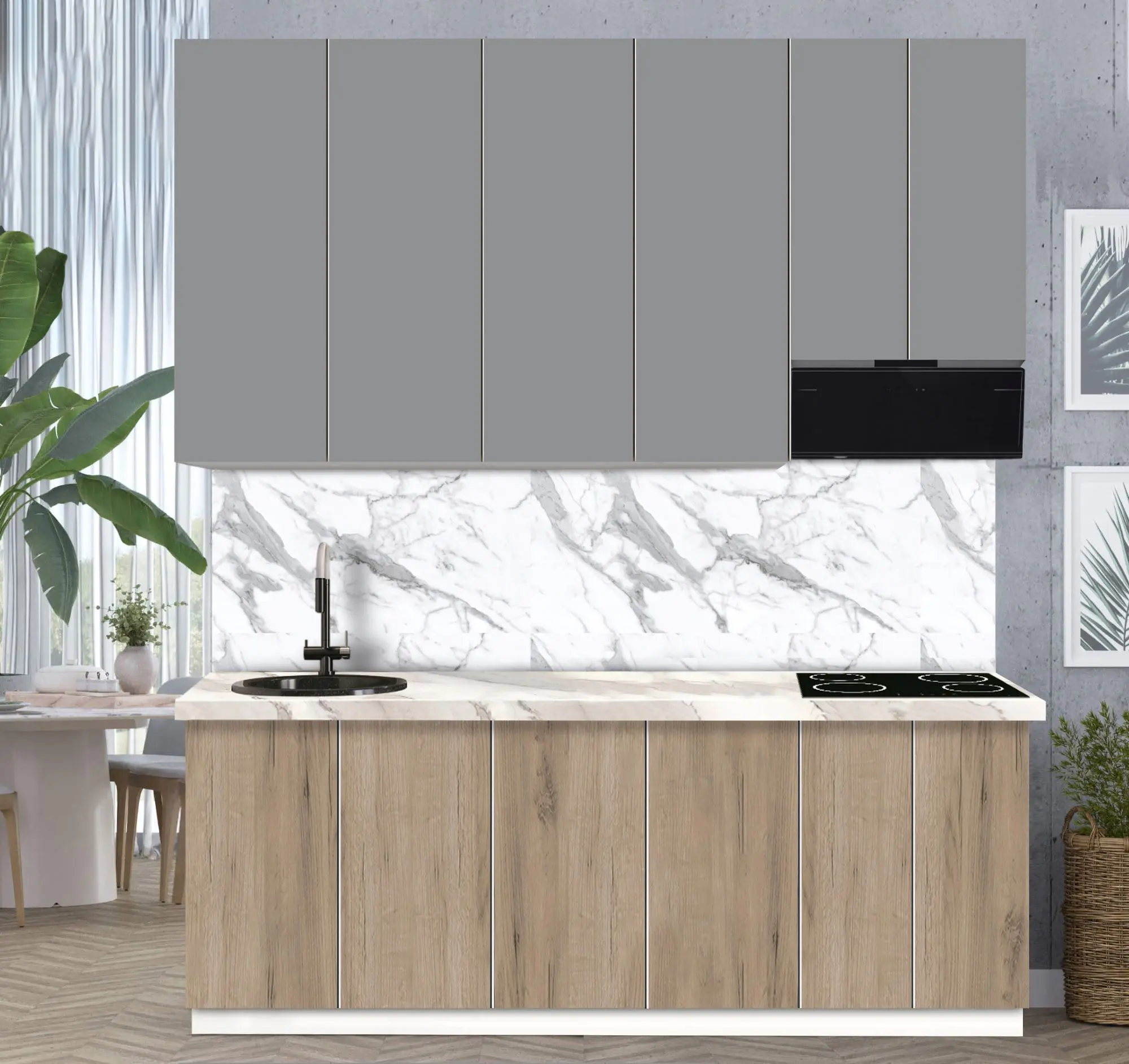 Bucatarie modulara Modern Dolce Vita 4 H110 2.2m