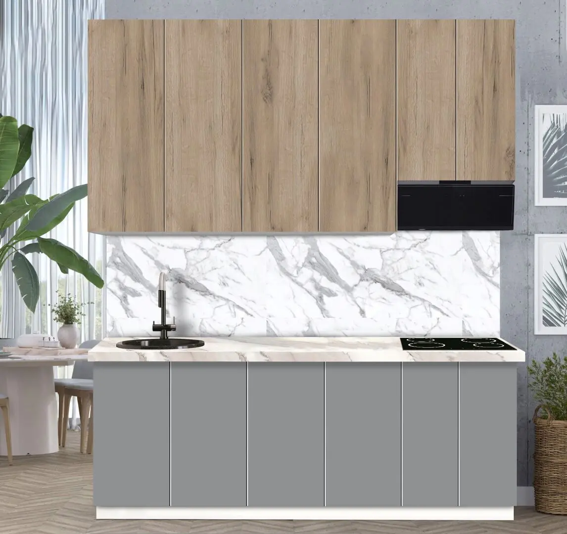 Bucatarie modulara Modern Dolce Vita 4 H110 2.2m