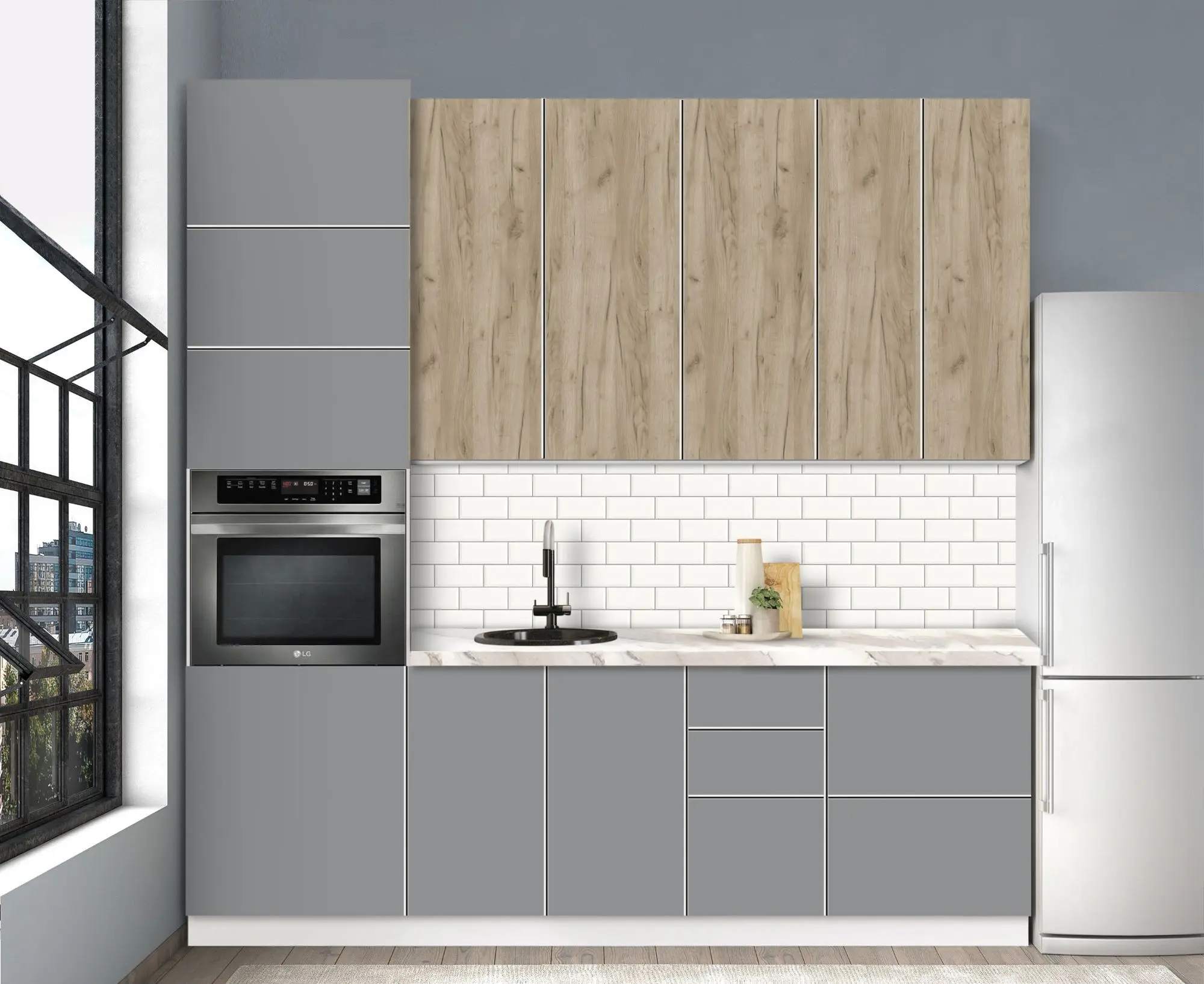 Bucatarie modulara Modern Dolce Vita 4 H110 2.4m