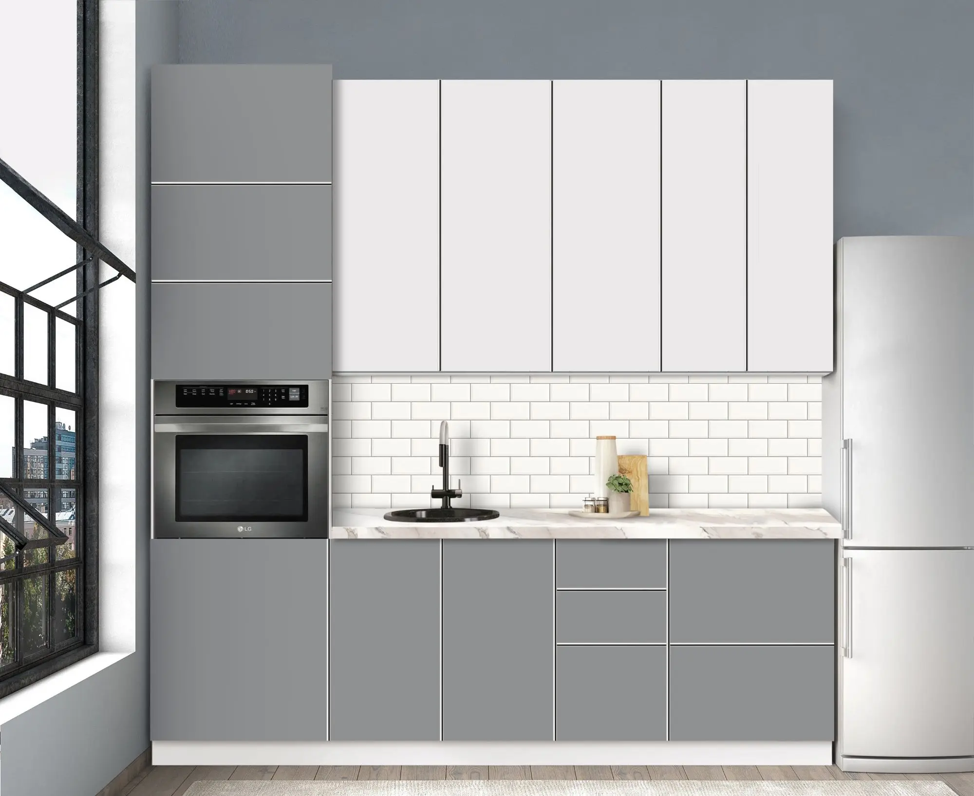 Bucatarie modulara Modern Dolce Vita 4 H110 2.4m