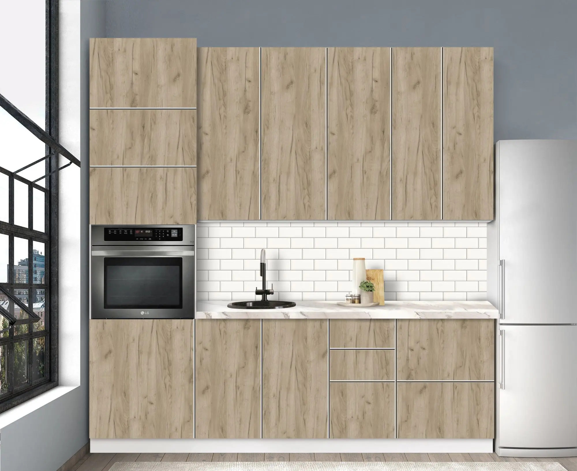 Bucatarie modulara Modern Dolce Vita 4 H110 2.4m