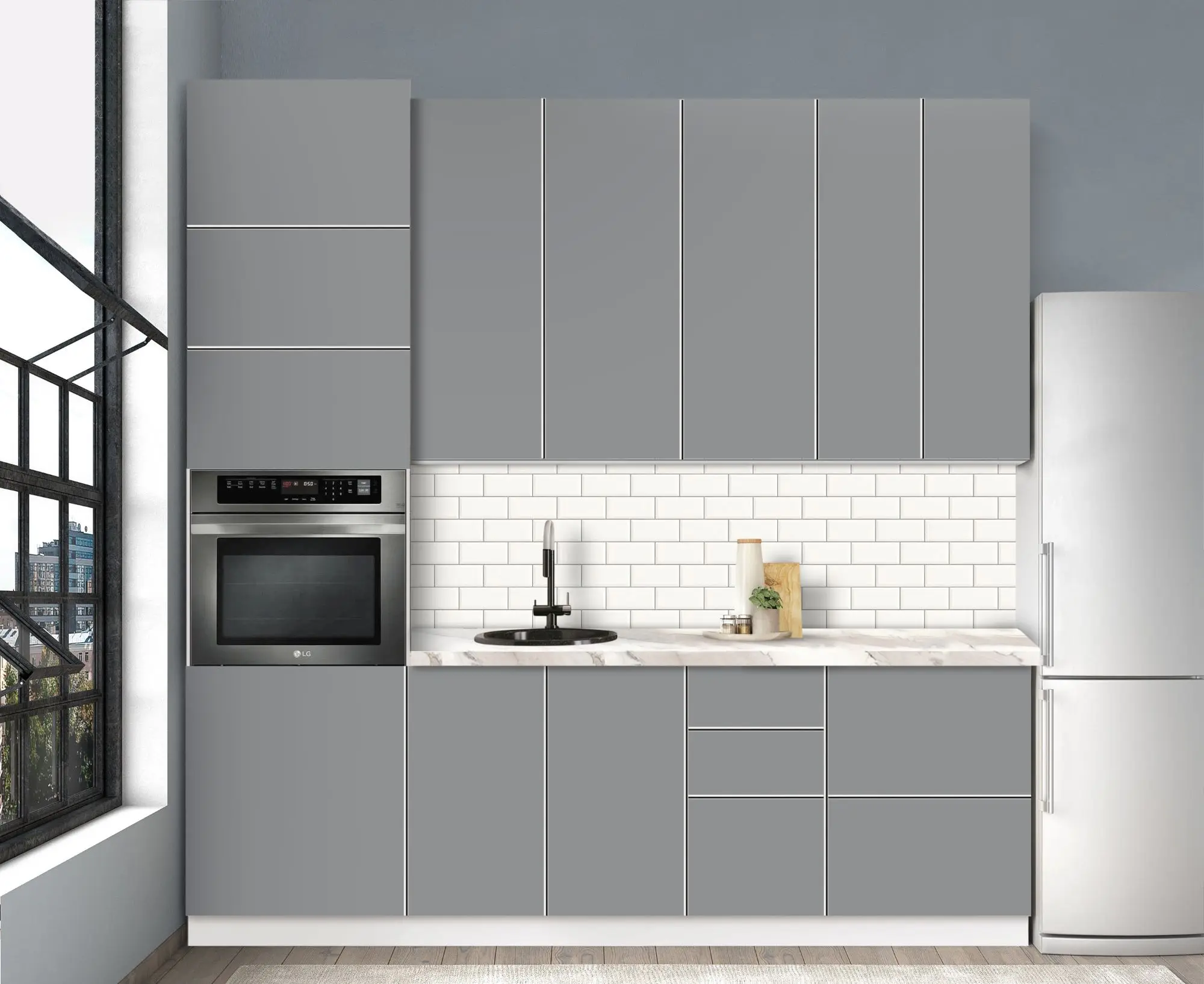 Bucatarie modulara Modern Dolce Vita 4 H110 2.4m