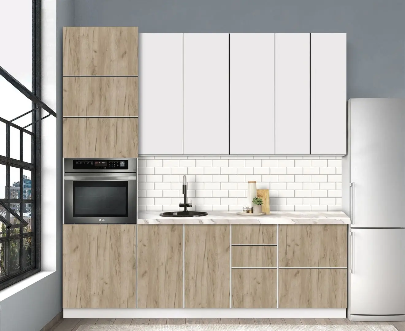 Bucatarie modulara Modern Dolce Vita 4 H110 2.4m