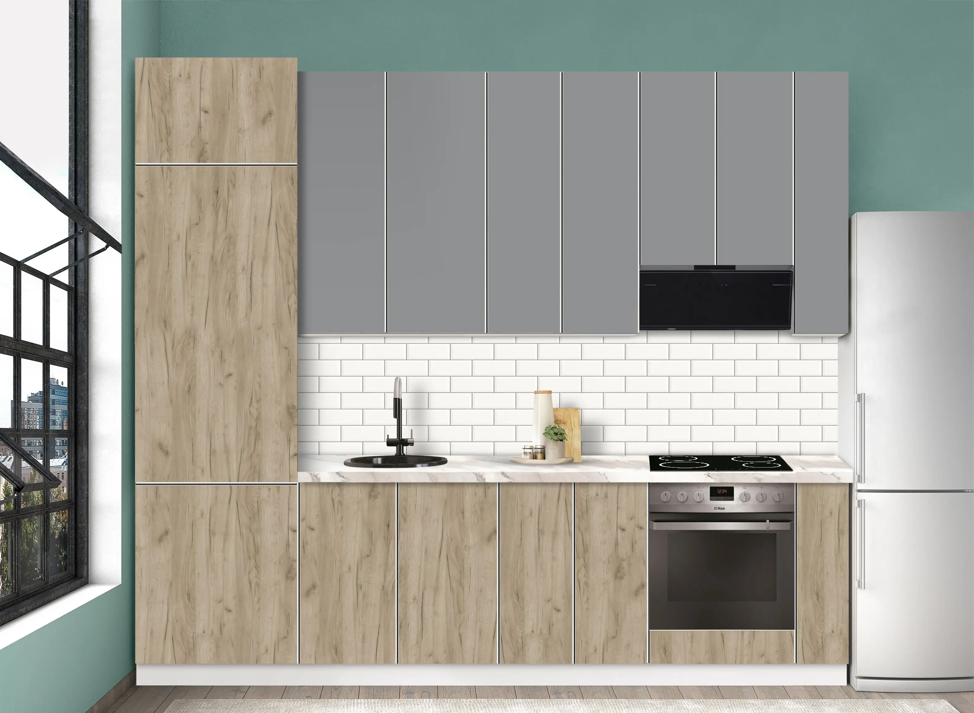 Bucatarie modulara Modern Dolce Vita 4 H110 2.8m