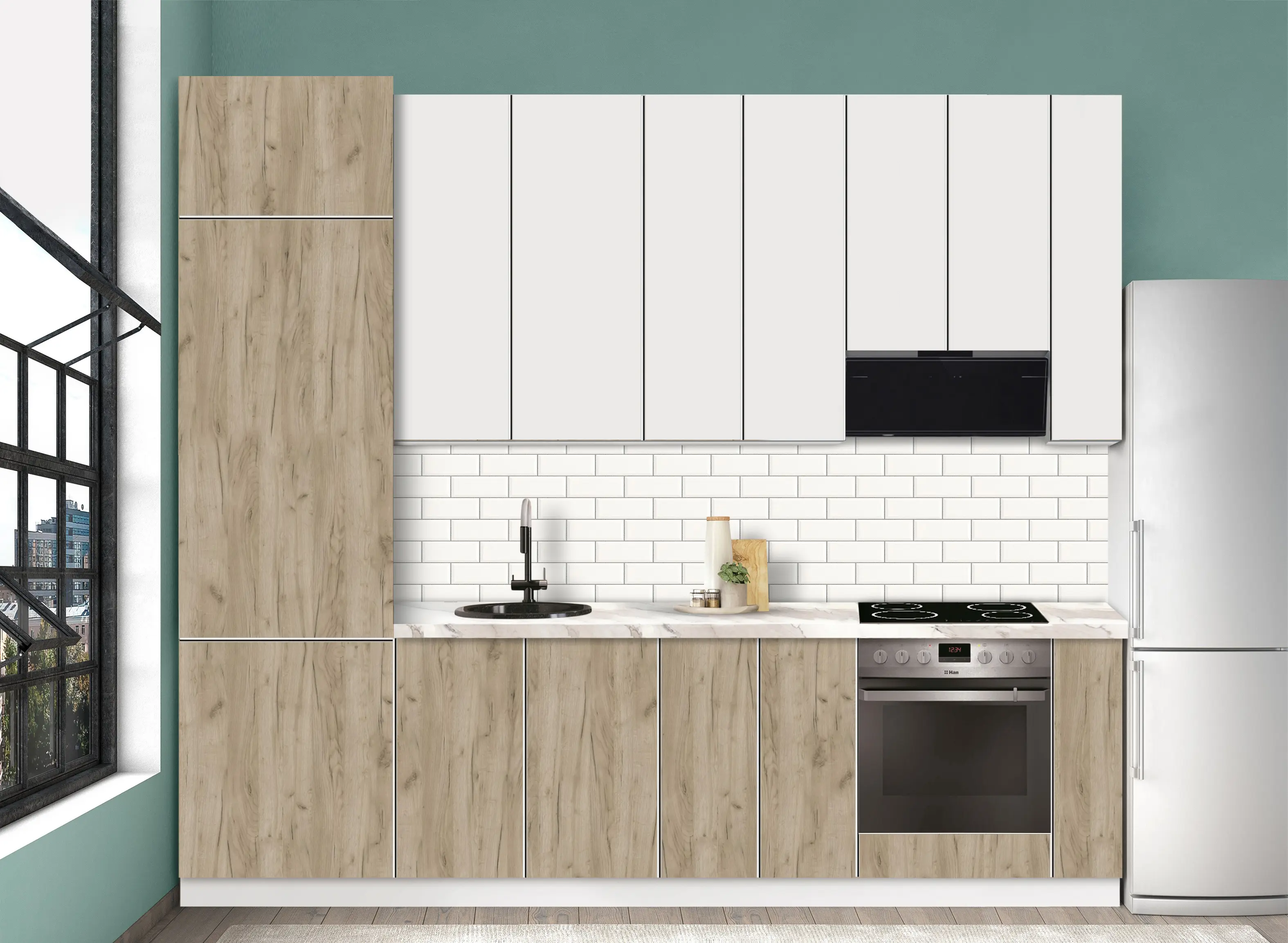 Bucatarie modulara Modern Dolce Vita 4 H110 2.8m