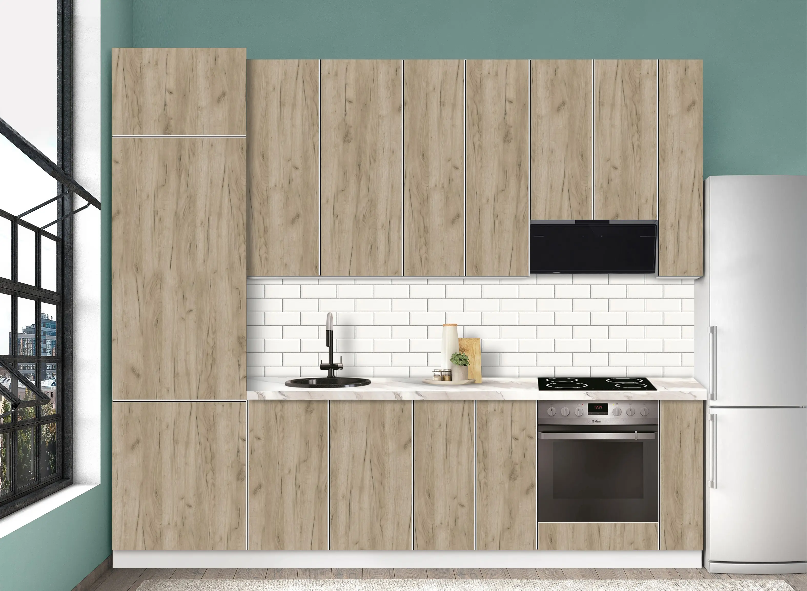 Bucatarie modulara Modern Dolce Vita 4 H110 2.8m