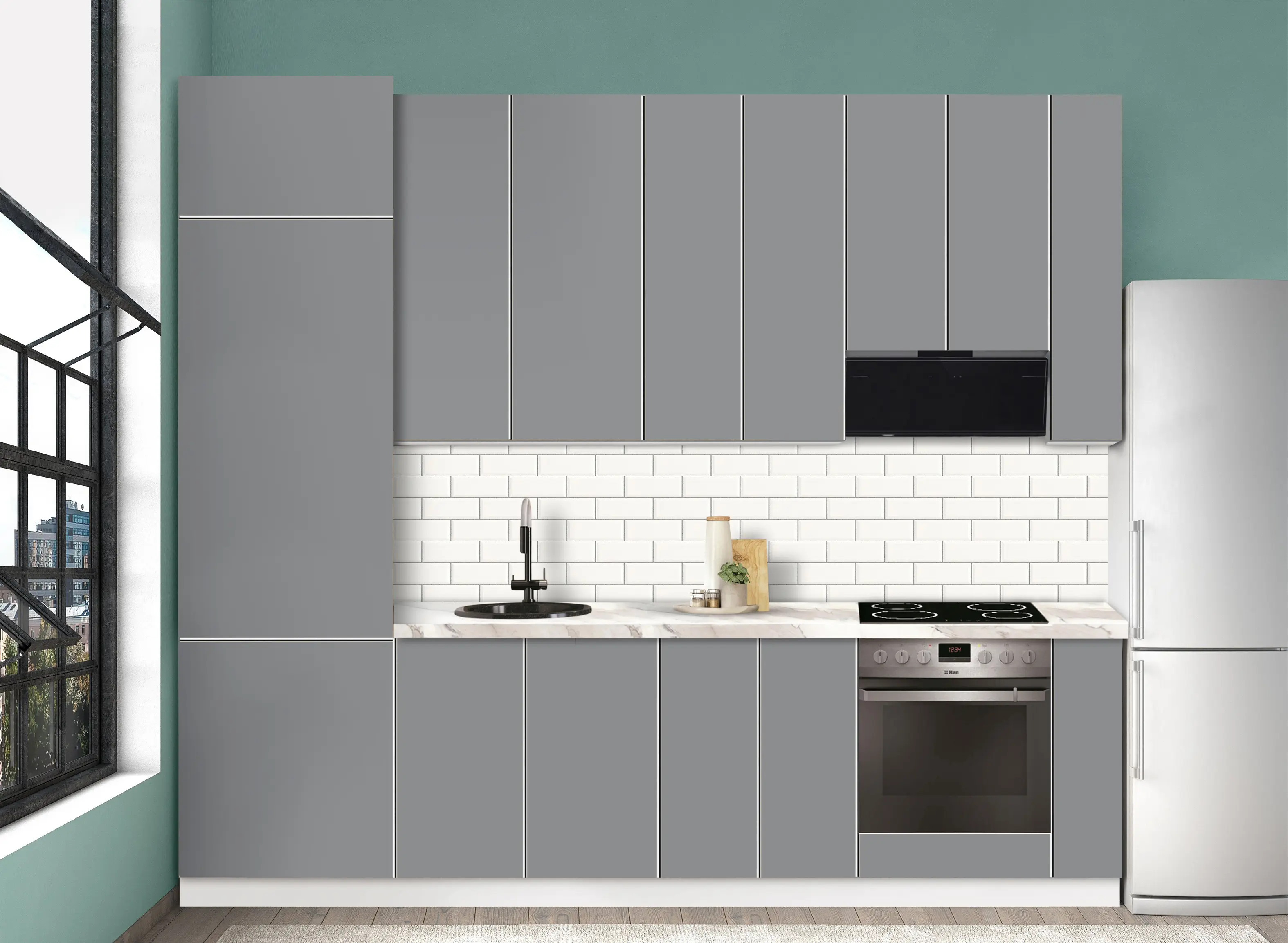 Bucatarie modulara Modern Dolce Vita 4 H110 2.8m