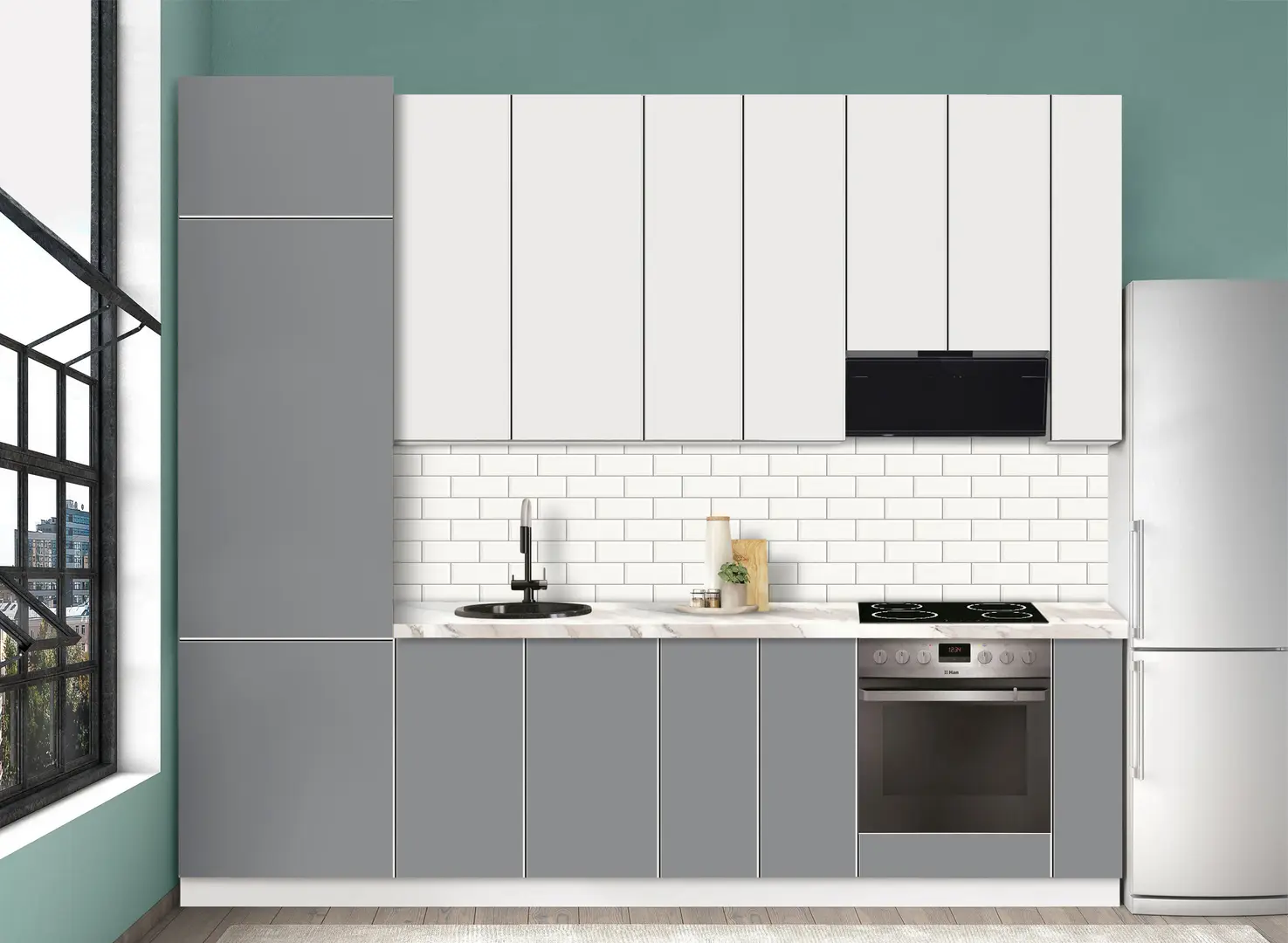 Bucatarie modulara Modern Dolce Vita 4 H110 2.8m