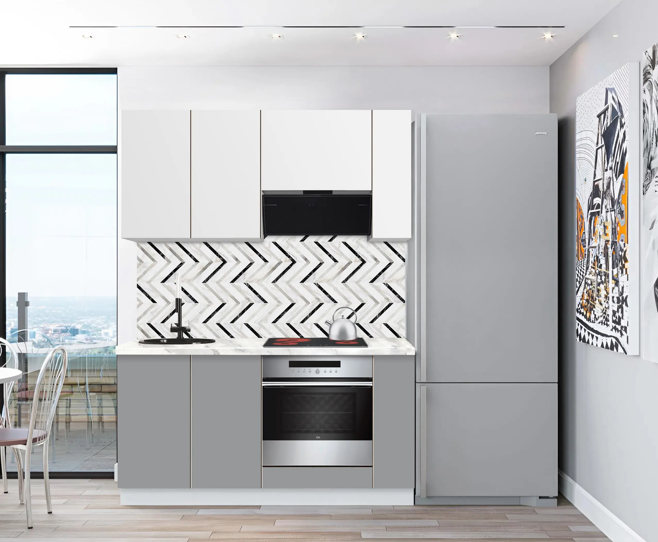 Bucatarie modulara Modern Dolce Vita 4 H68 1.6m