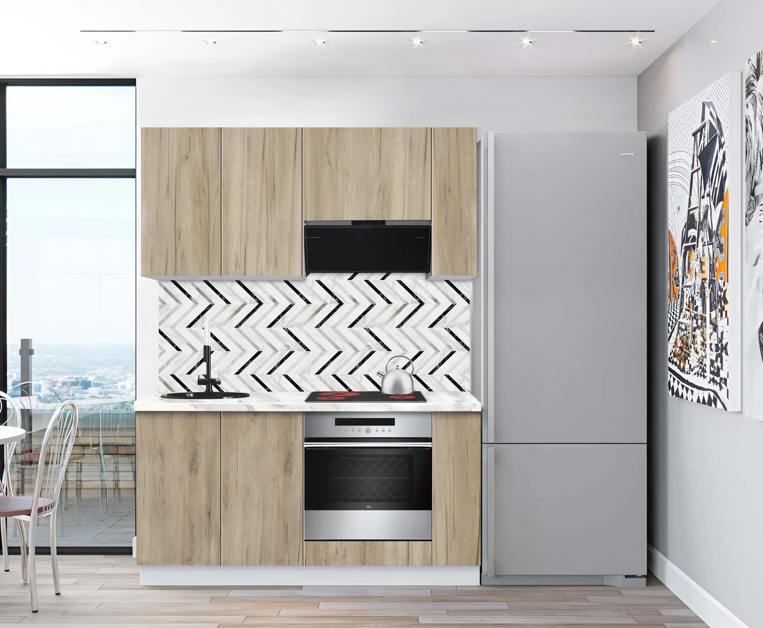 Bucatarie modulara Modern Dolce Vita 4 H68 1.6m