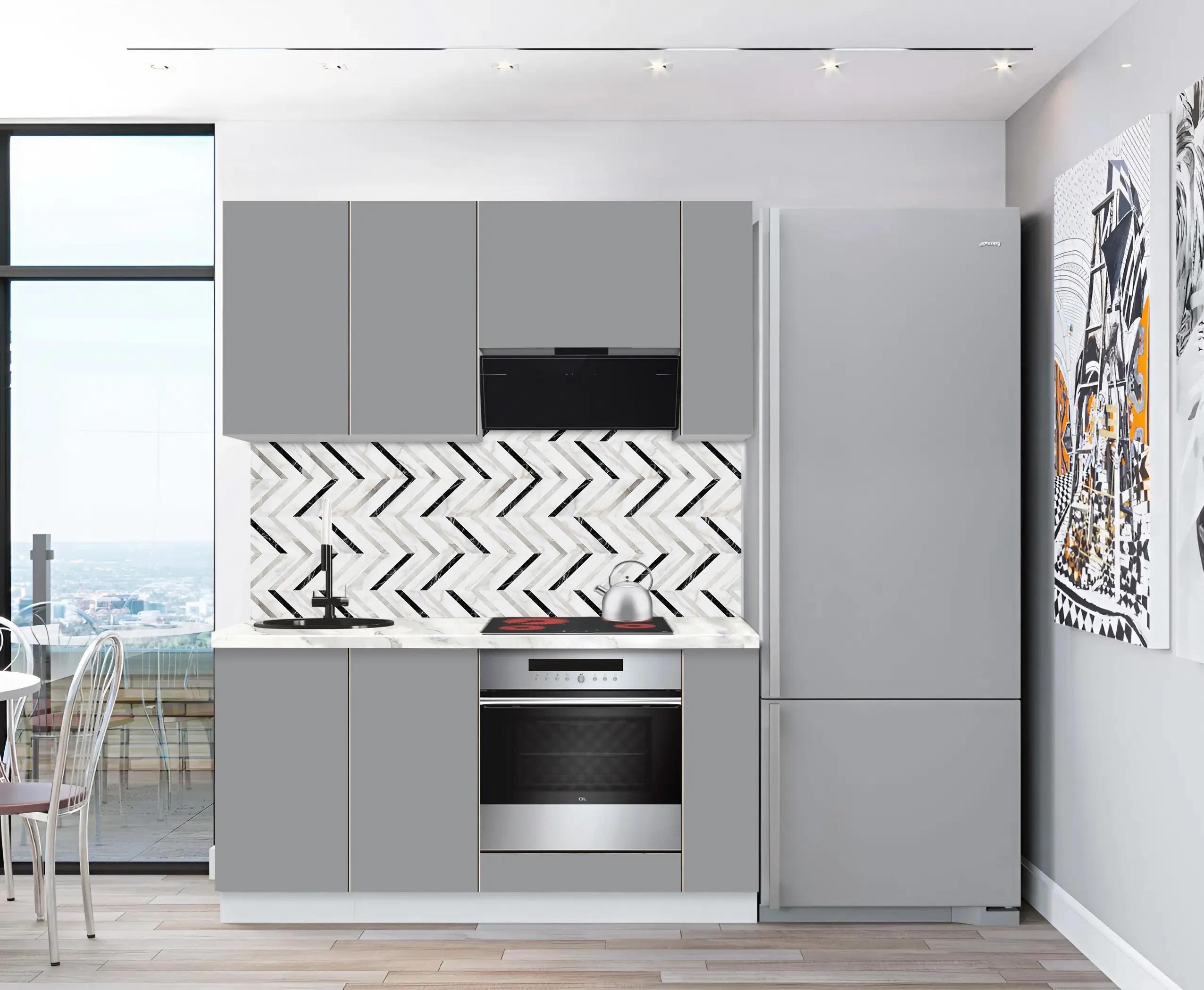 Bucatarie modulara Modern Dolce Vita 4 H68 1.6m