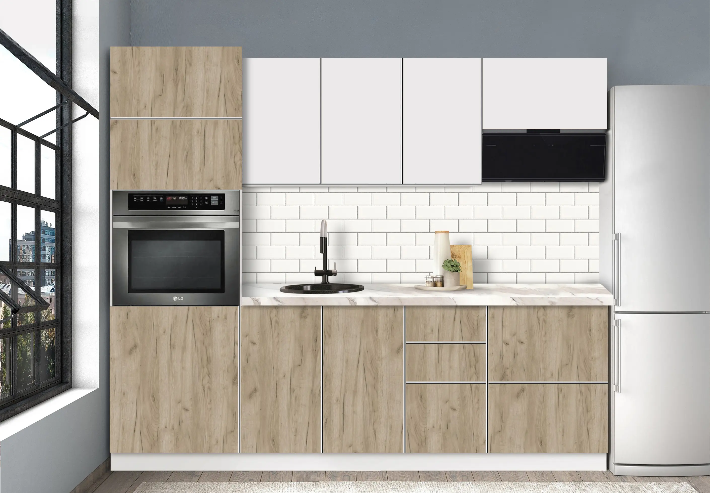 Модульная кухня Modern Dolce Vita 4 H68 2.4m