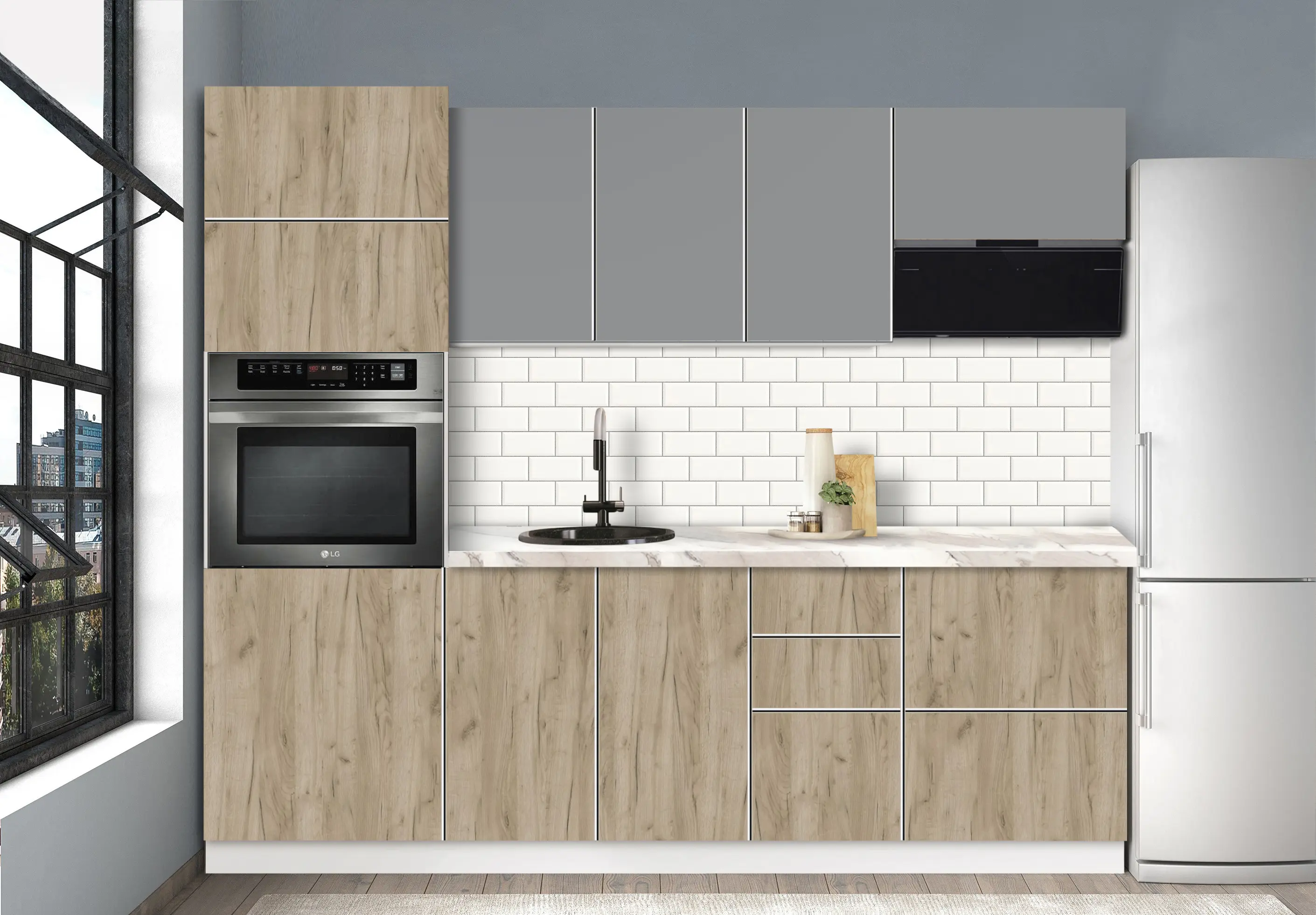 Модульная кухня Modern Dolce Vita 4 H68 2.4m