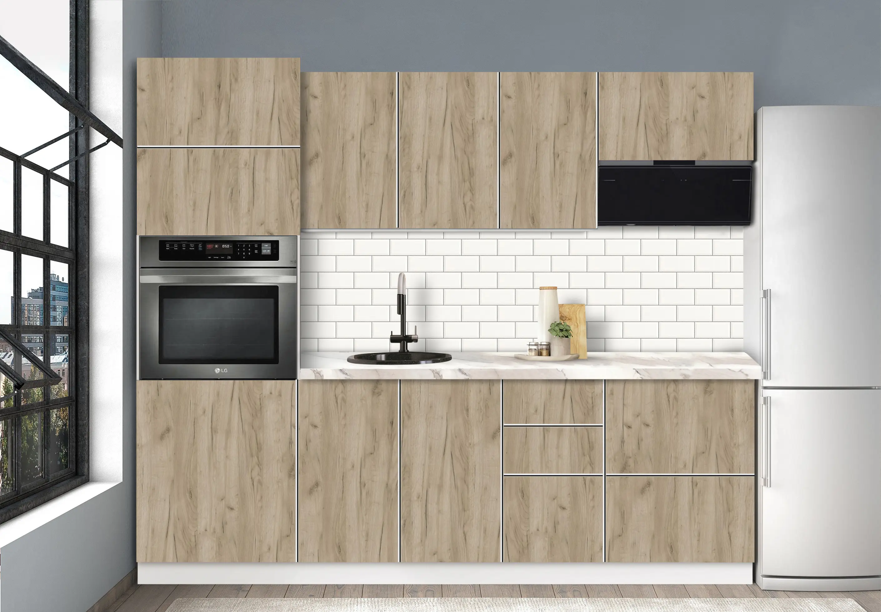 Модульная кухня Modern Dolce Vita 4 H68 2.4m