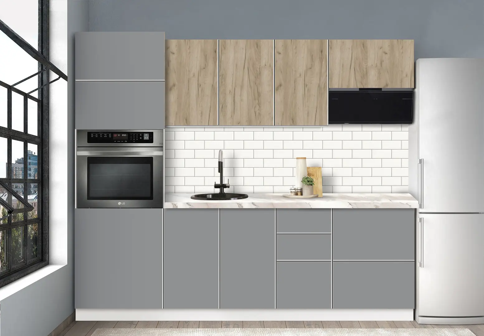 Модульная кухня Modern Dolce Vita 4 H68 2.4m