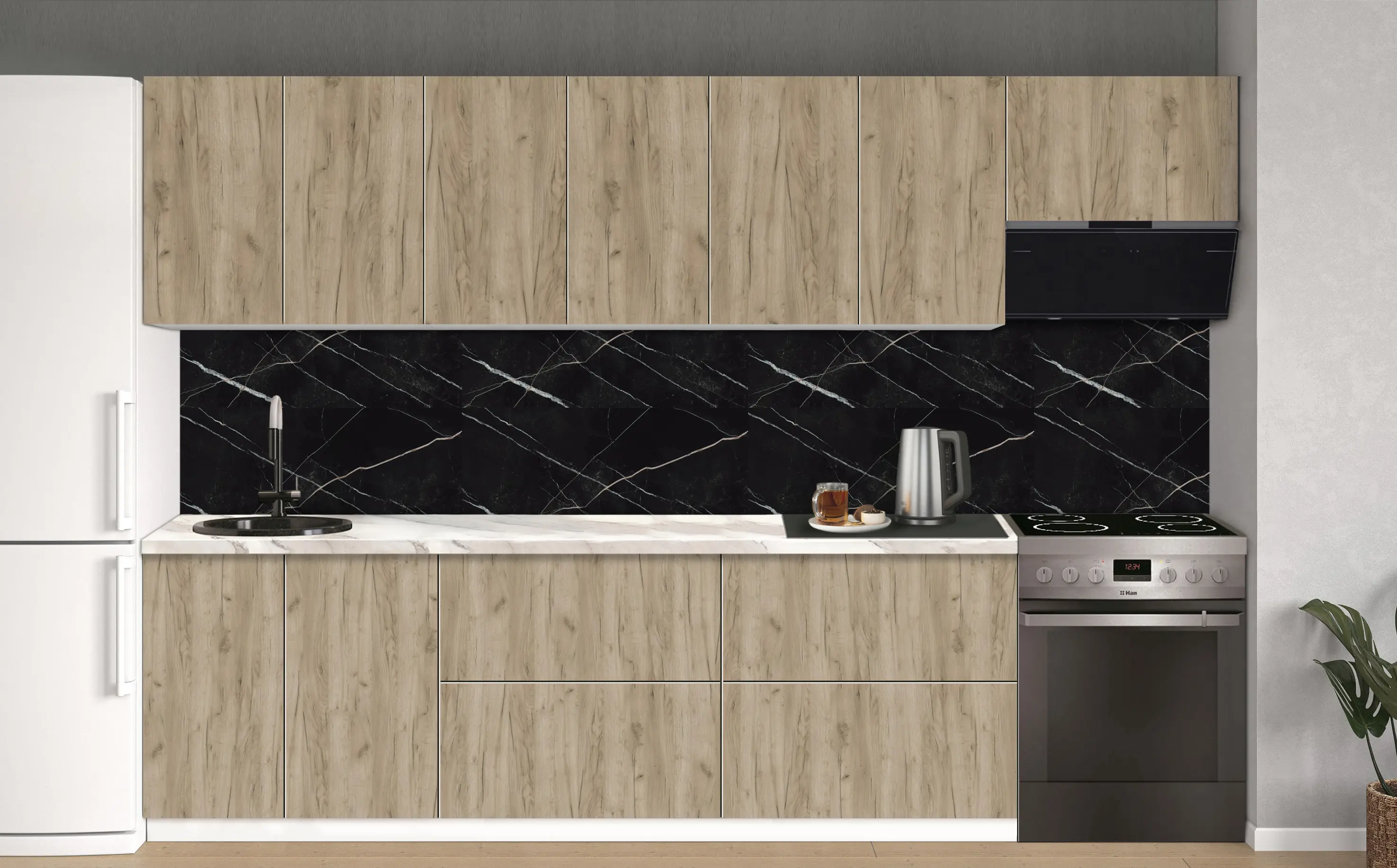 Bucatarie modulara Modern Dolce Vita 4 H68 3.0m