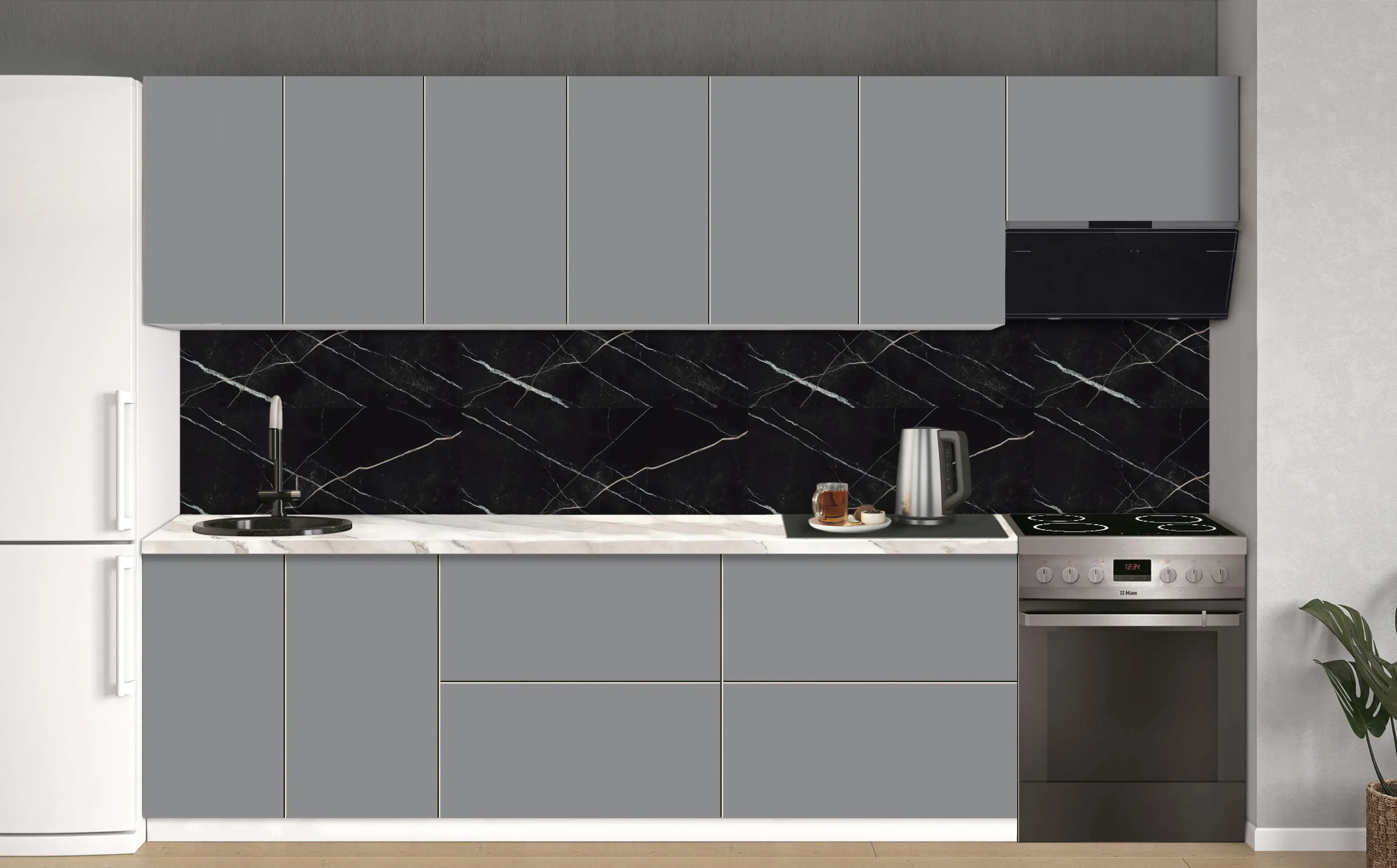 Bucatarie modulara Modern Dolce Vita 4 H68 3.0m