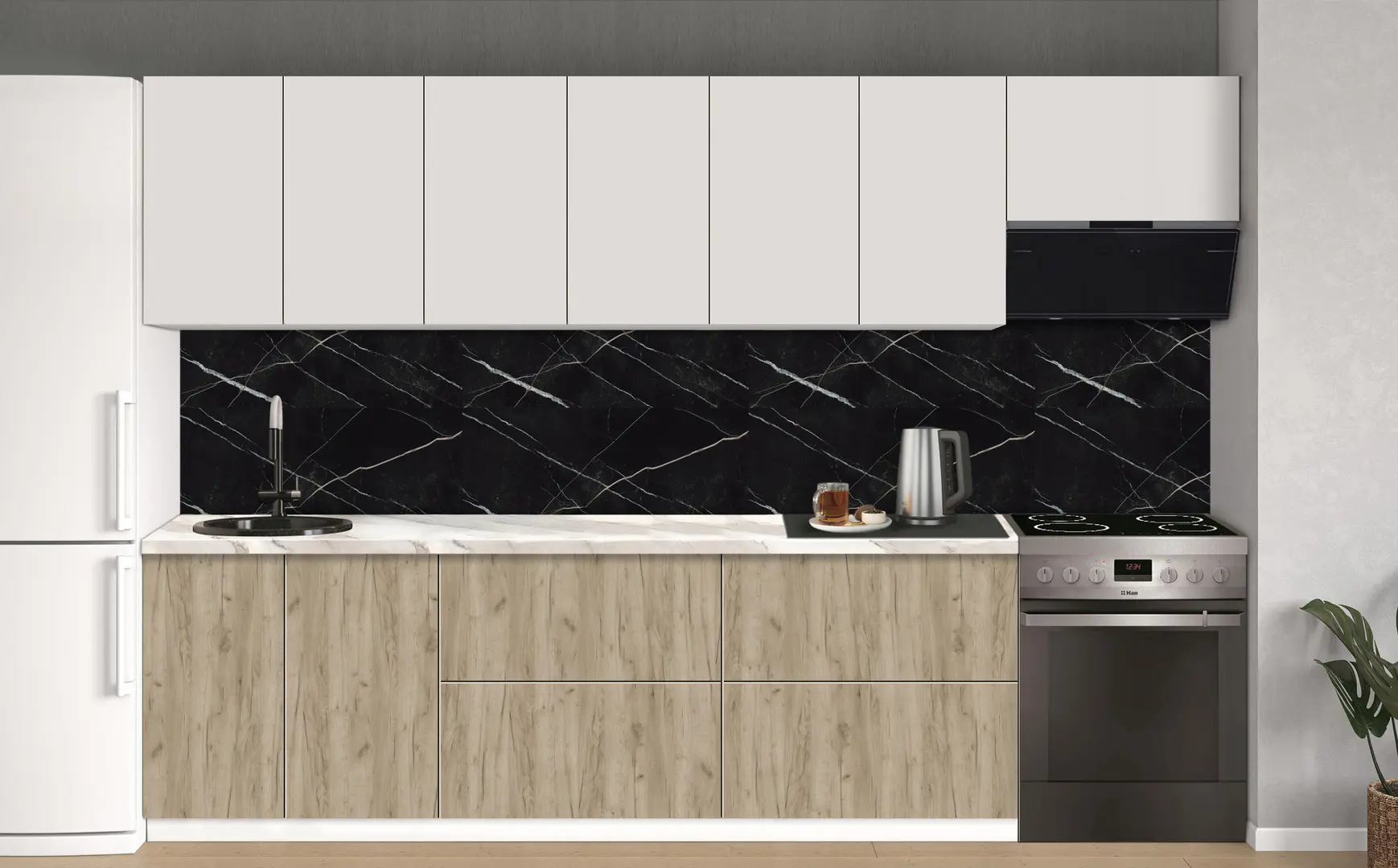 Bucatarie modulara Modern Dolce Vita 4 H68 3.0m