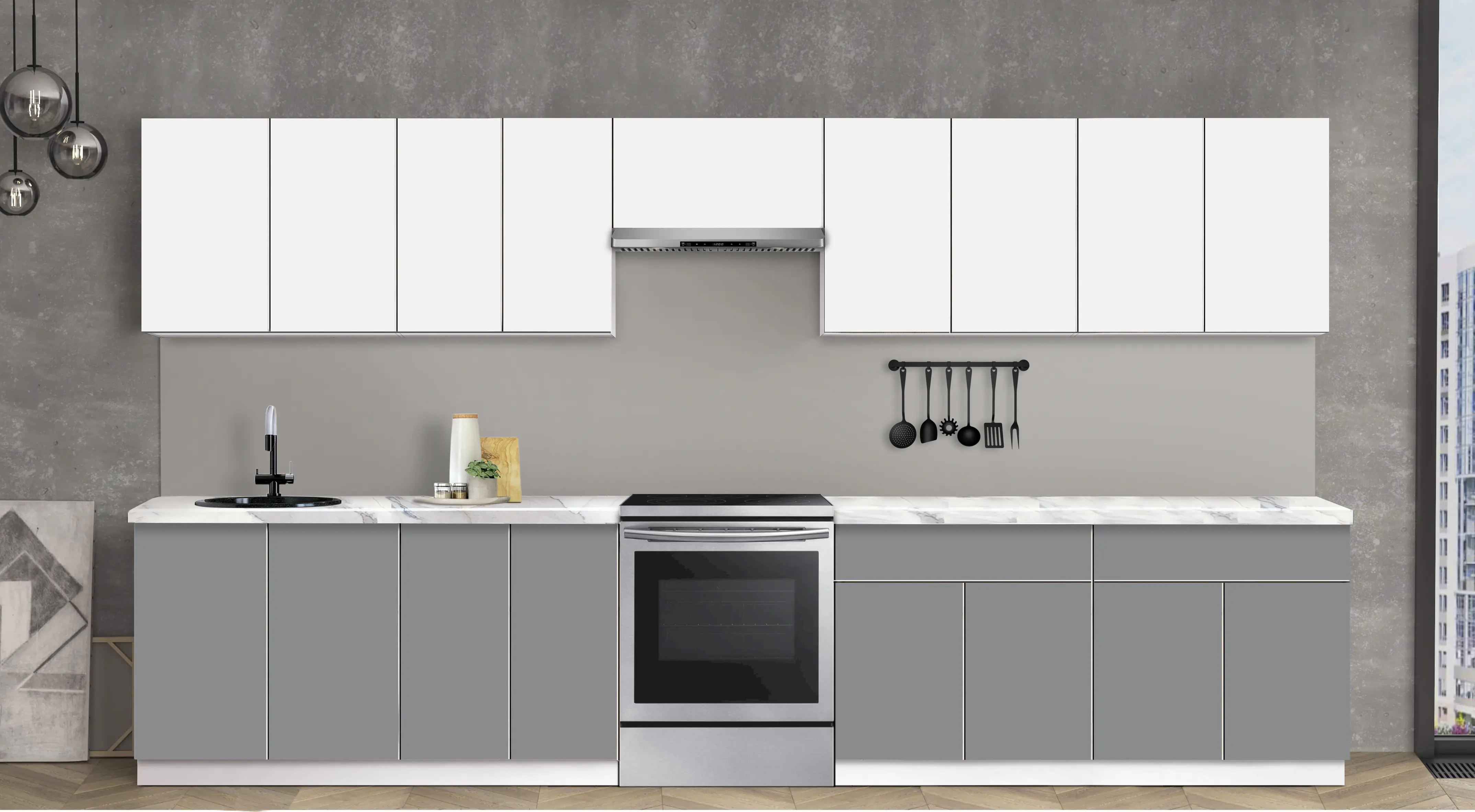 Bucatarie modulara Modern Dolce Vita 4 H68 3.6m