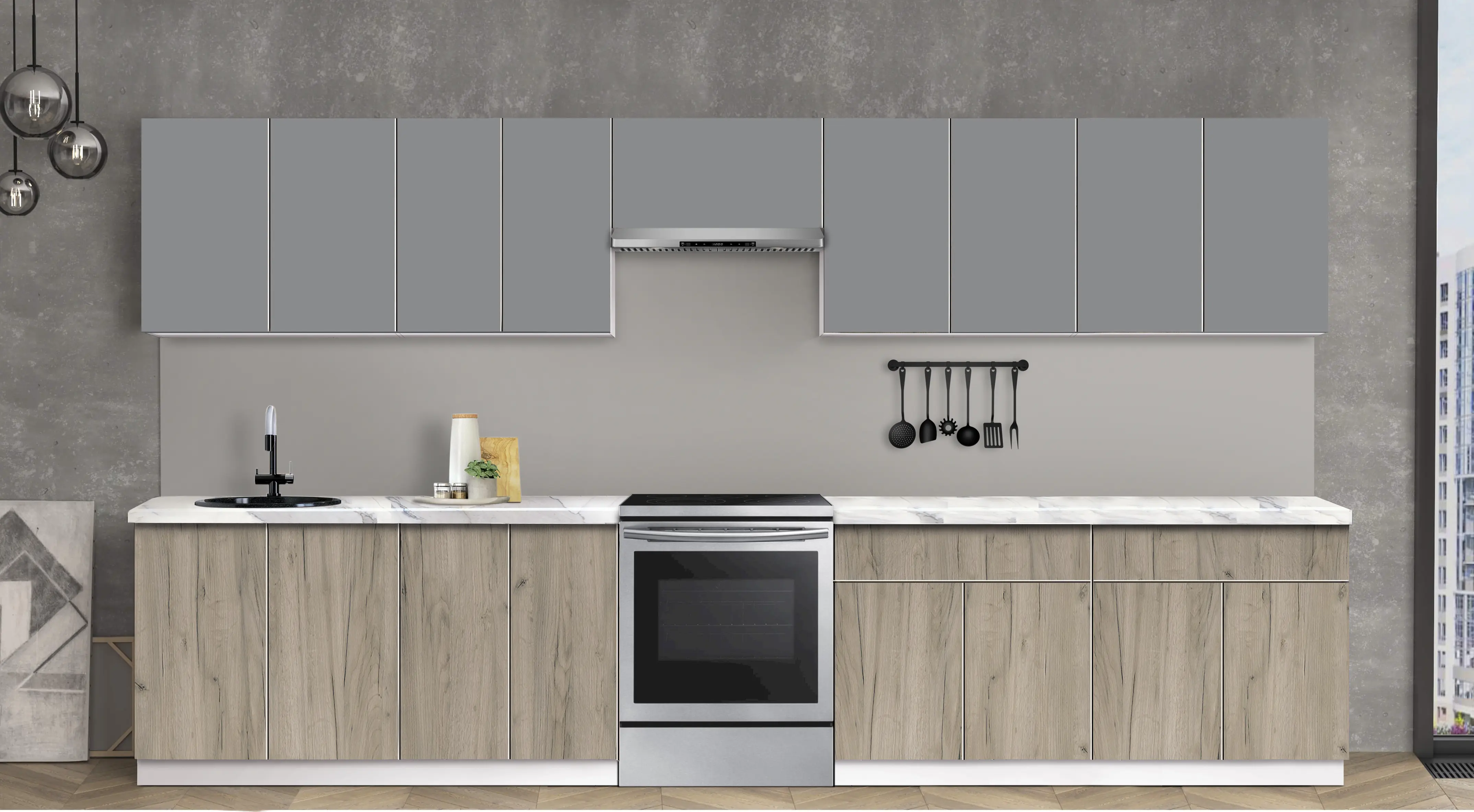 Bucatarie modulara Modern Dolce Vita 4 H68 3.6m