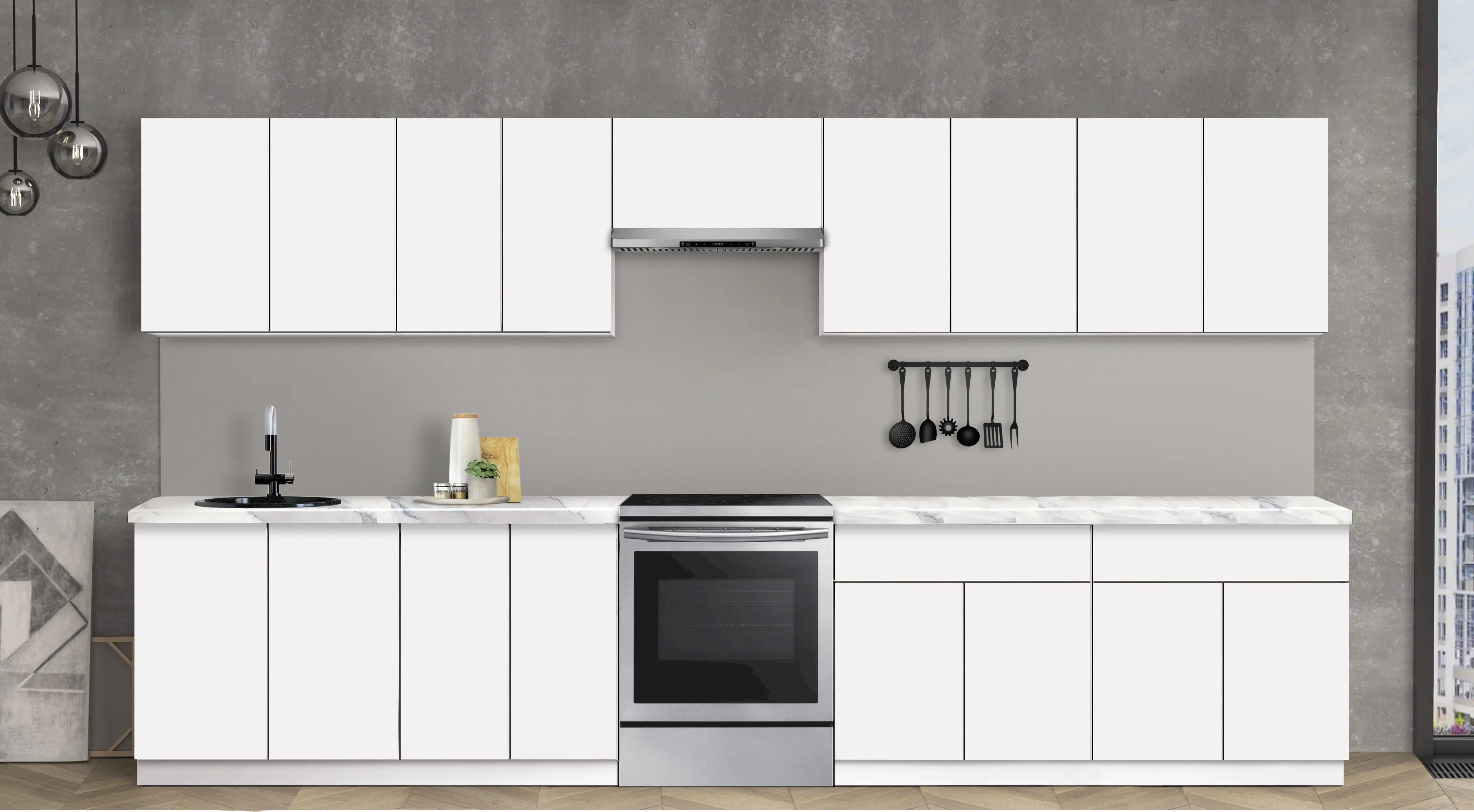 Bucatarie modulara Modern Dolce Vita 4 H68 3.6m