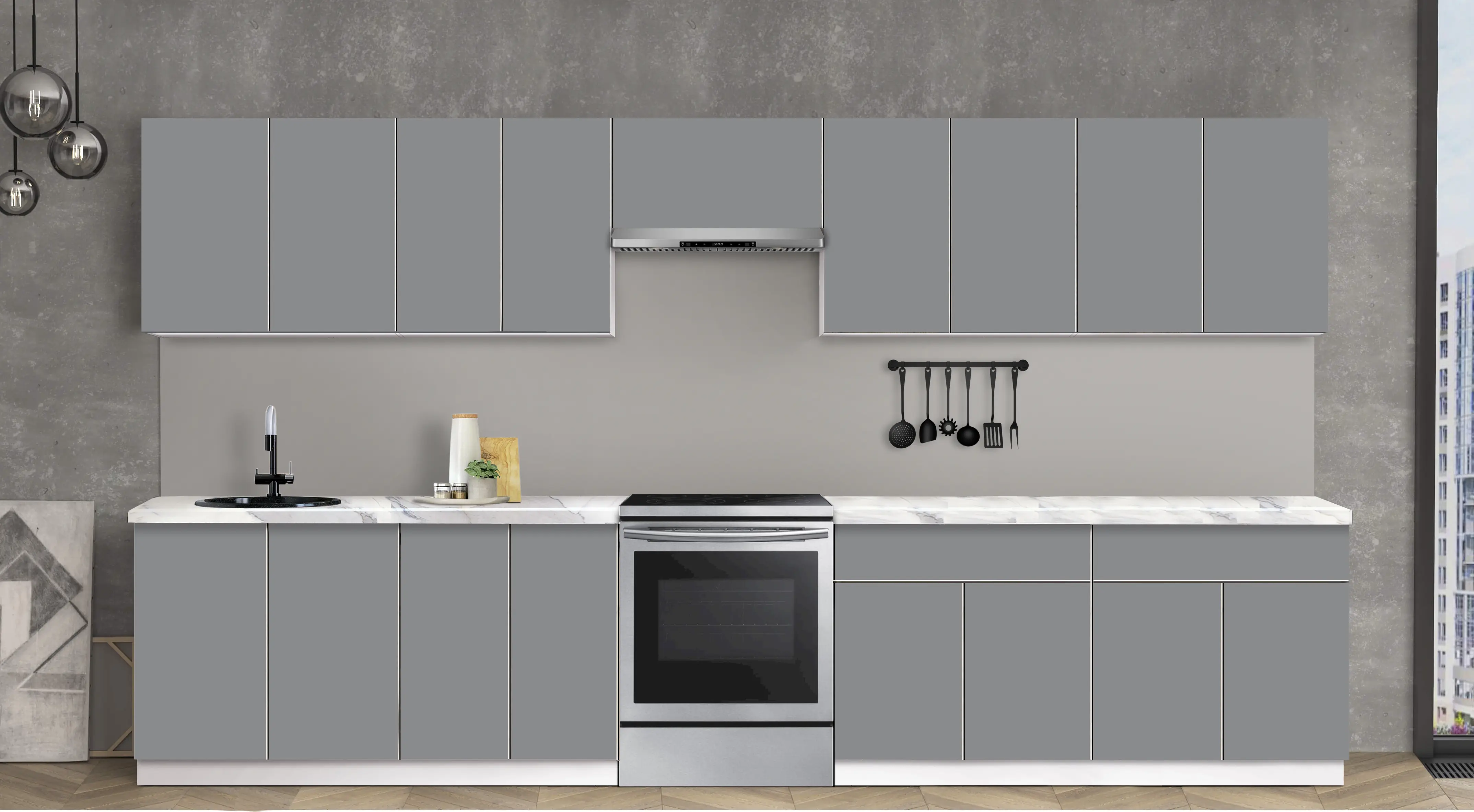 Bucatarie modulara Modern Dolce Vita 4 H68 3.6m