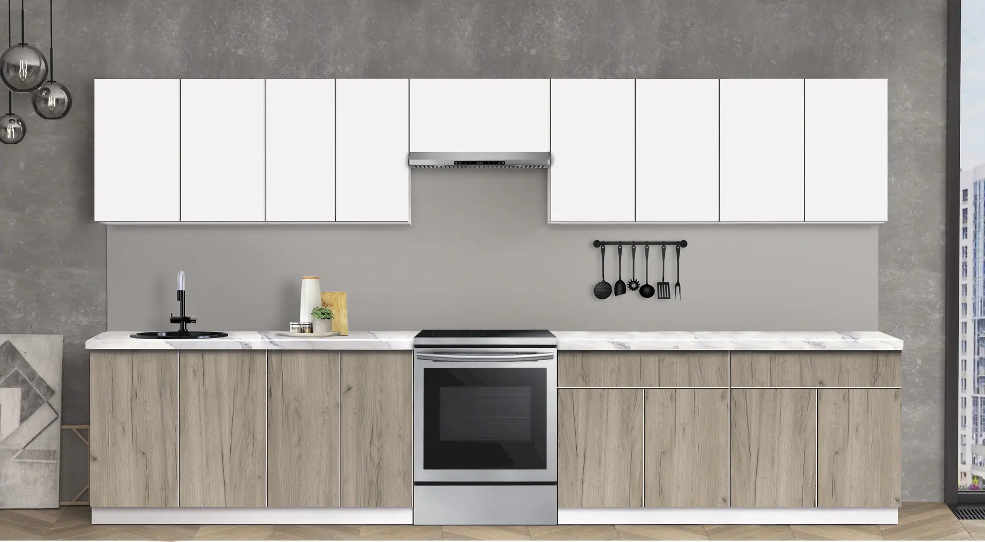 Bucatarie modulara Modern Dolce Vita 4 H68 3.6m