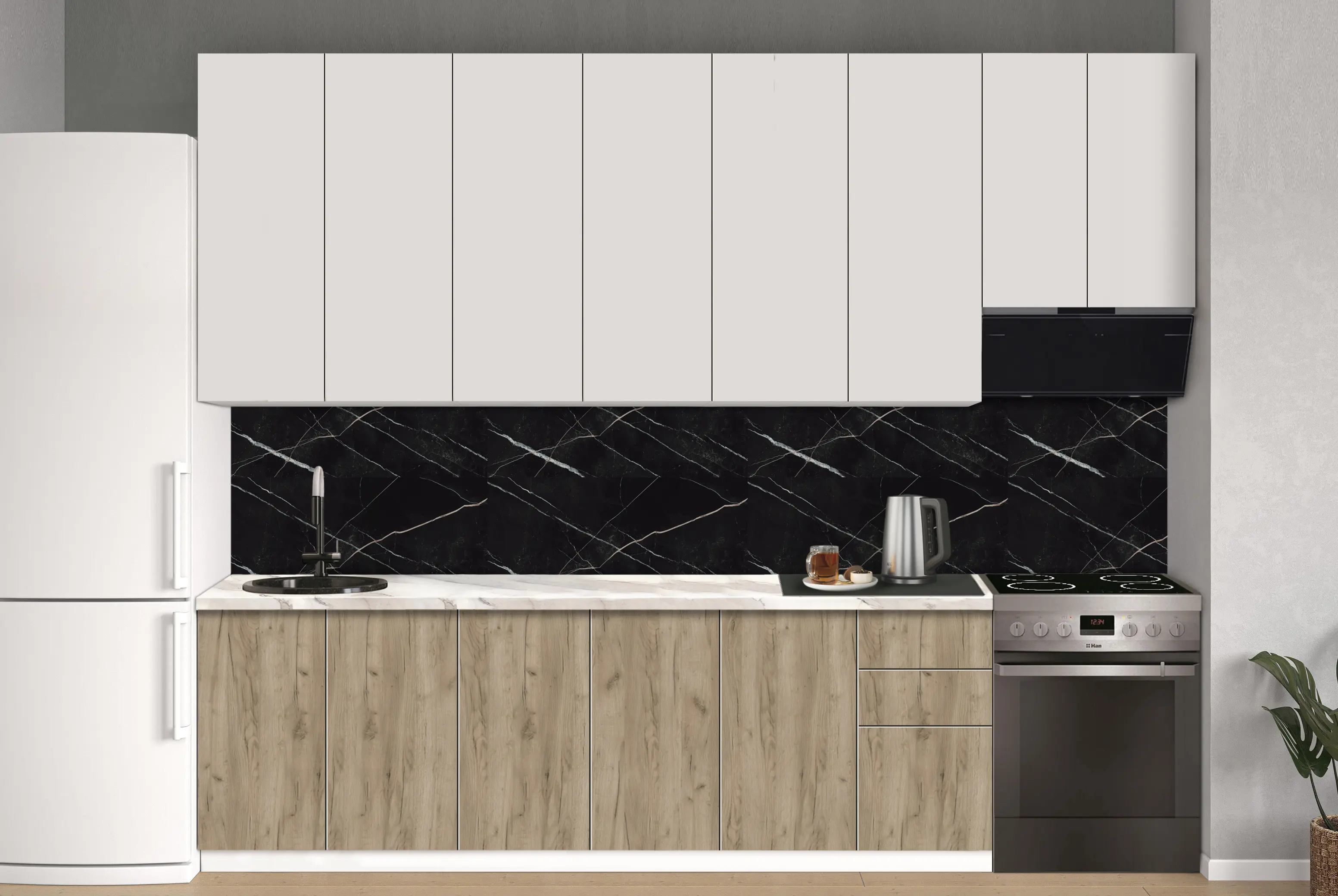 Bucatarie modulara Modern Dolce Vita 5 H110 3.0m