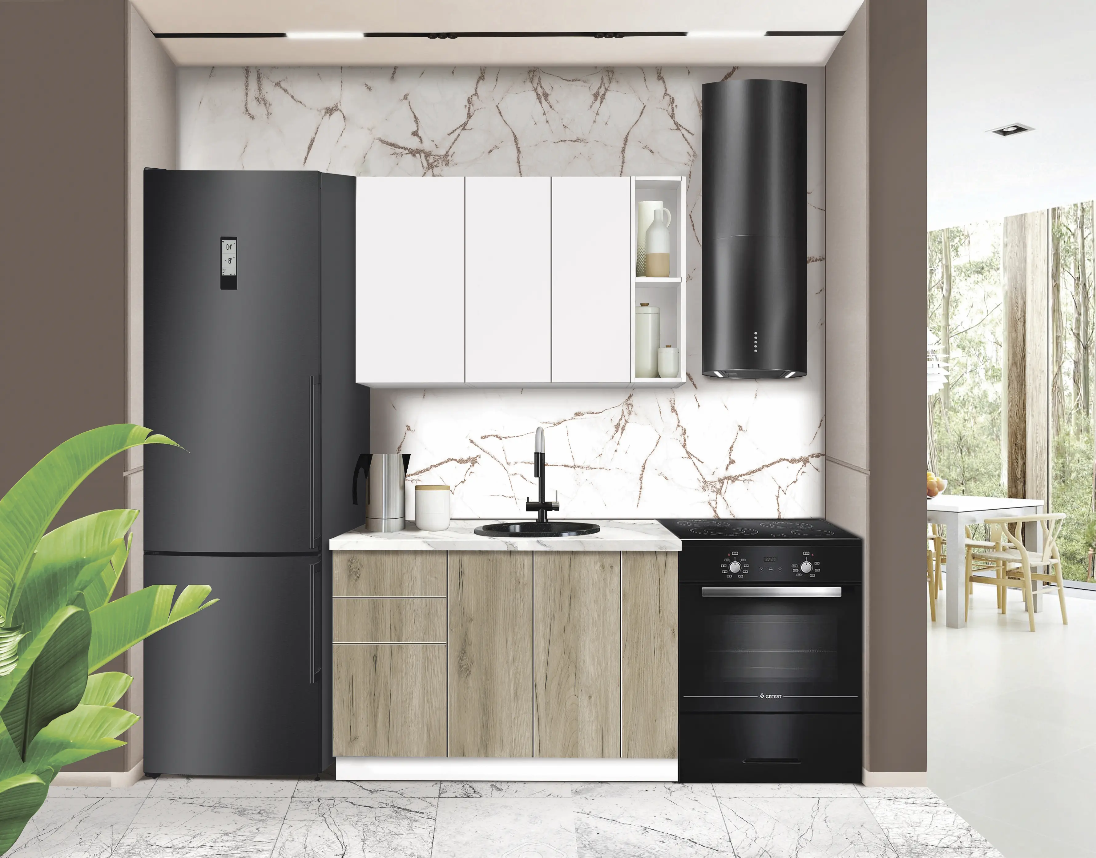 Модульная кухня Modern Dolce Vita 5 H68 1.2m