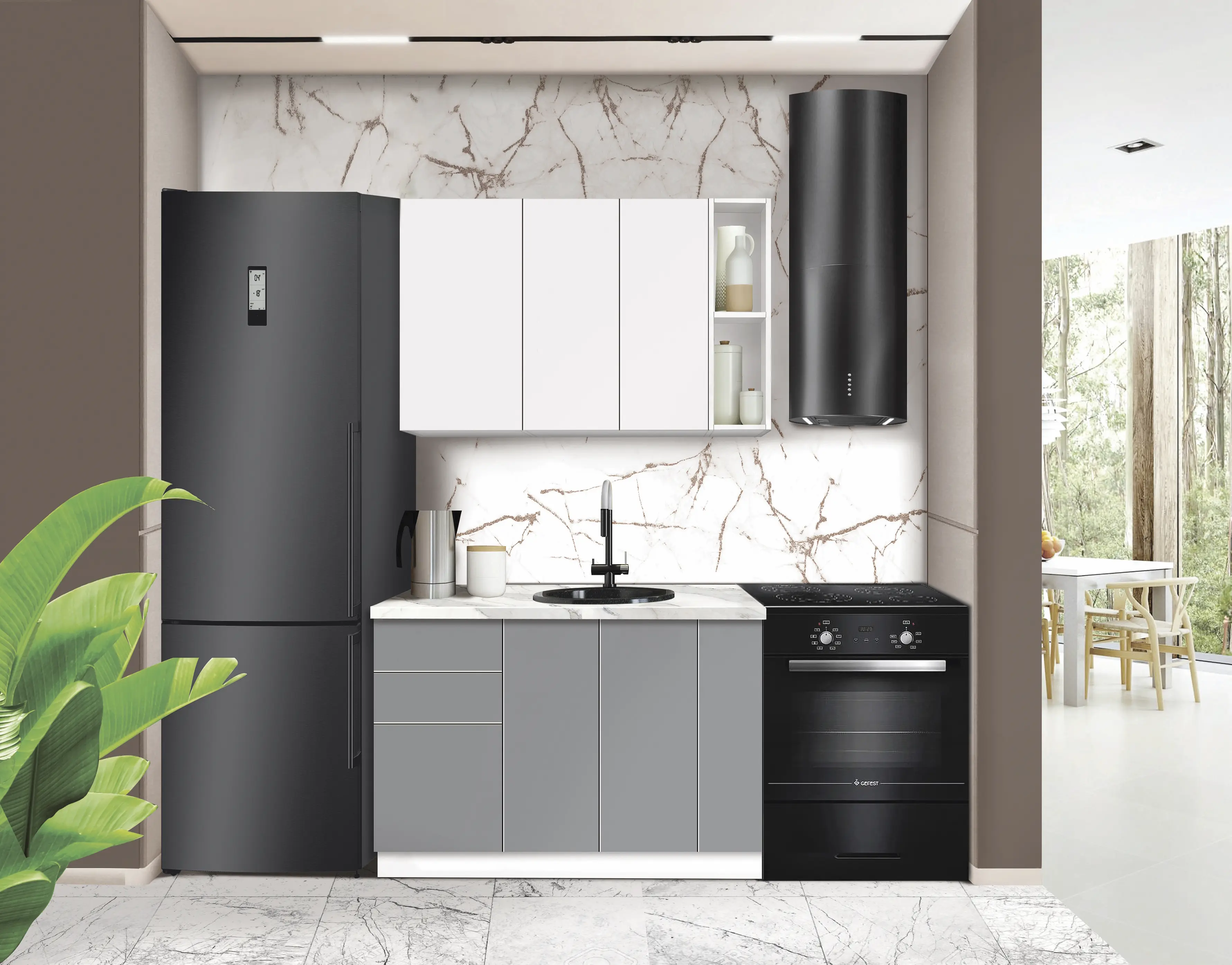 Модульная кухня Modern Dolce Vita 5 H68 1.2m