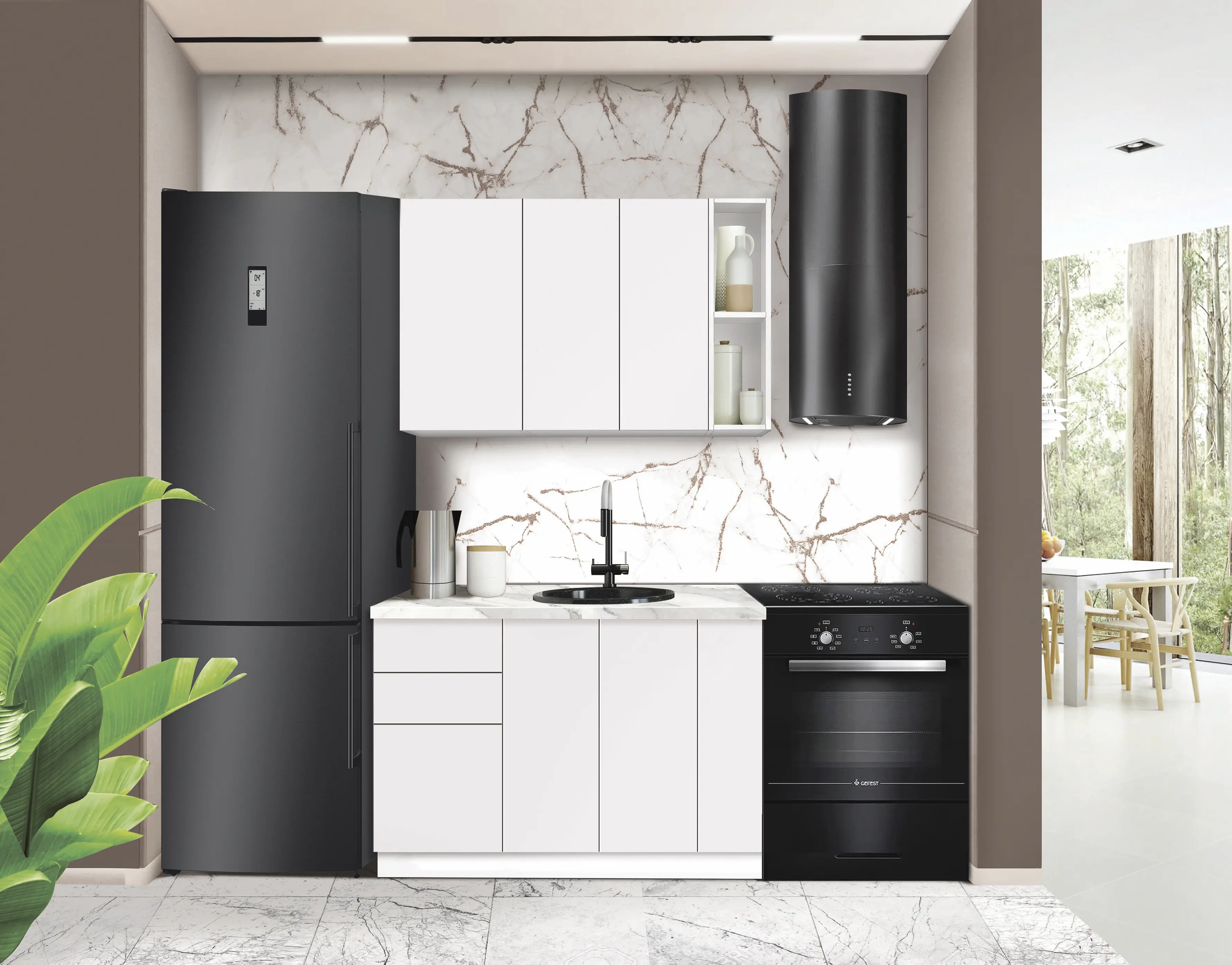 Модульная кухня Modern Dolce Vita 5 H68 1.2m