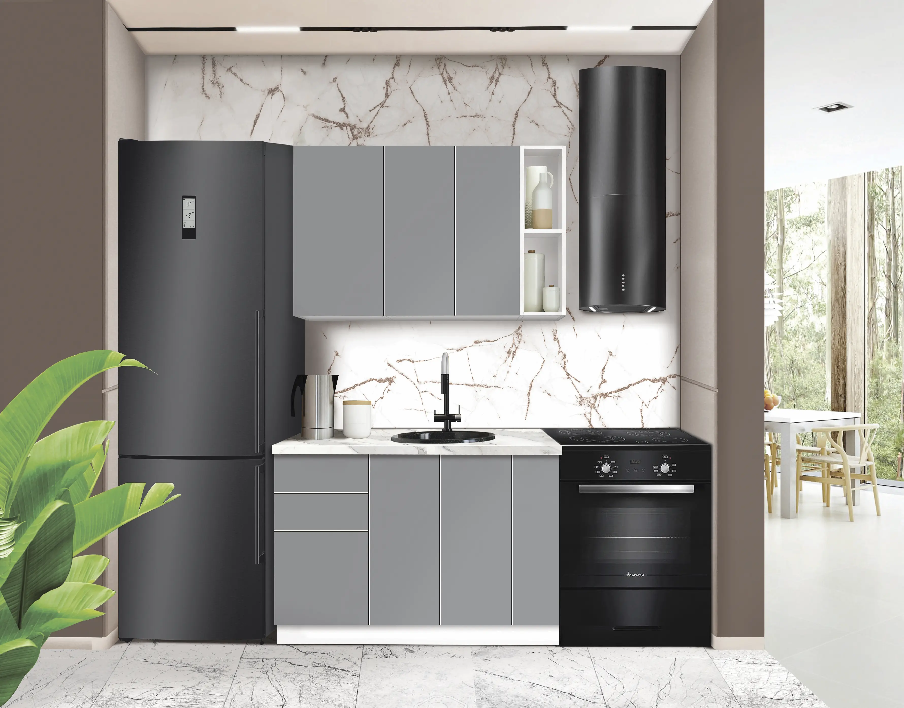 Модульная кухня Modern Dolce Vita 5 H68 1.2m