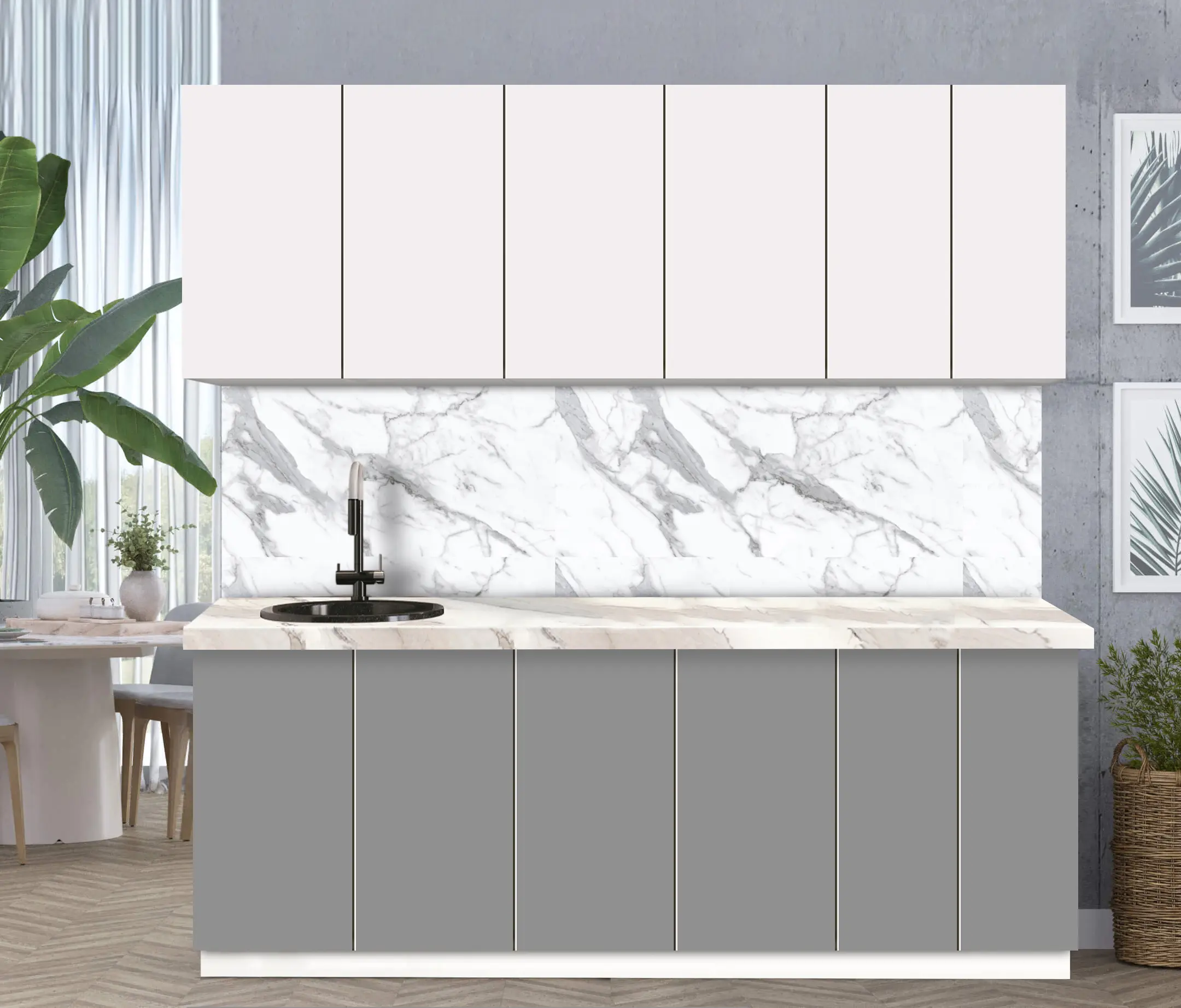 Bucatarie modulara Modern Dolce Vita 5 H68 2.2m