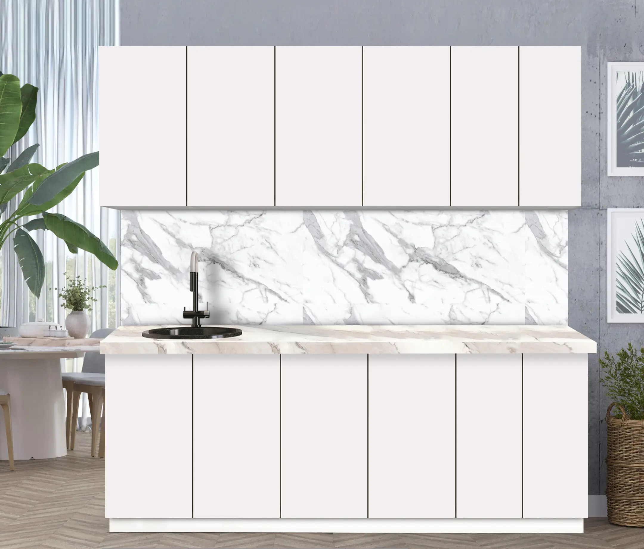 Bucatarie modulara Modern Dolce Vita 5 H68 2.2m