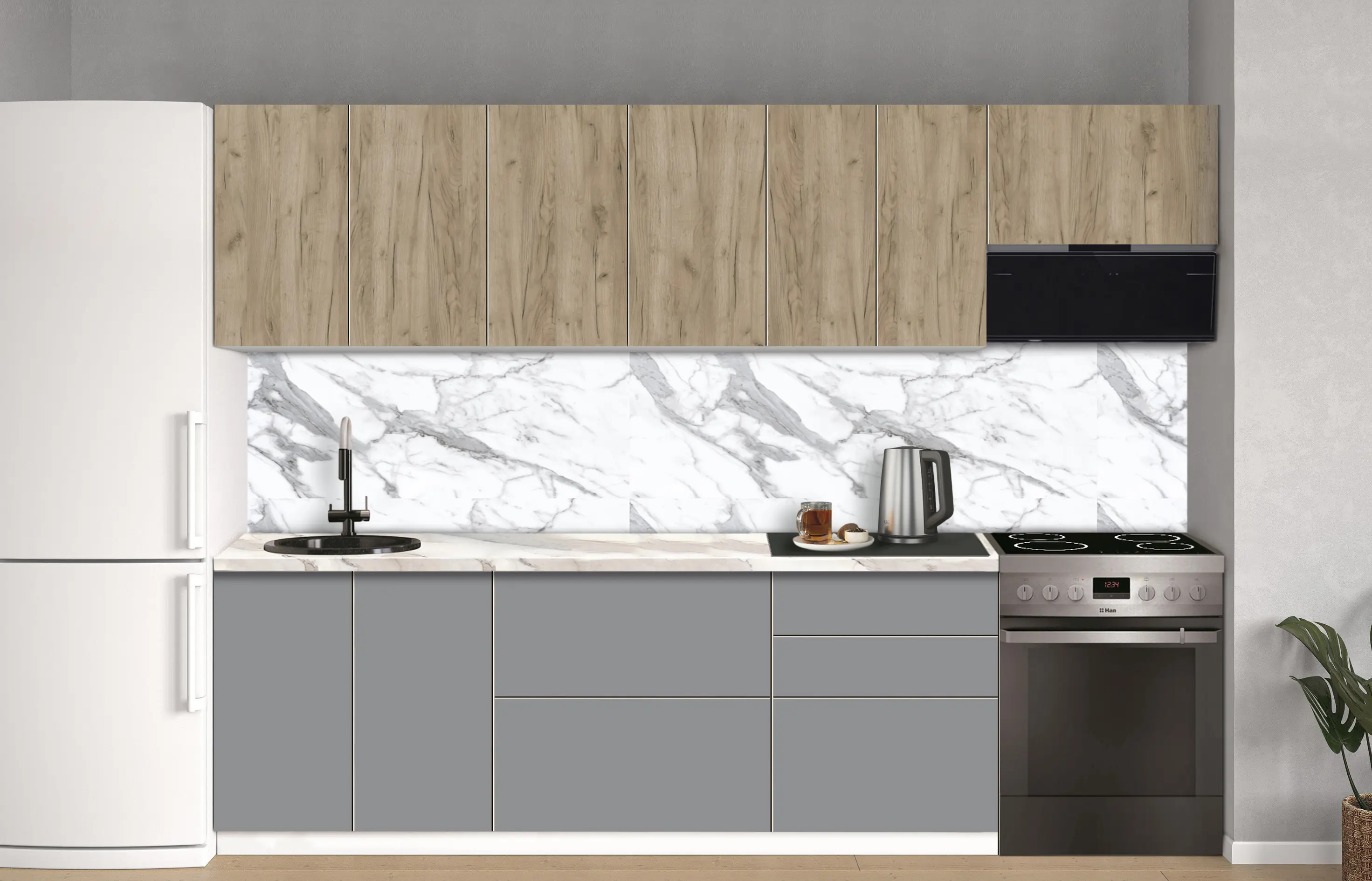 Bucatarie modulara Modern Dolce Vita 5 H68 2.8m