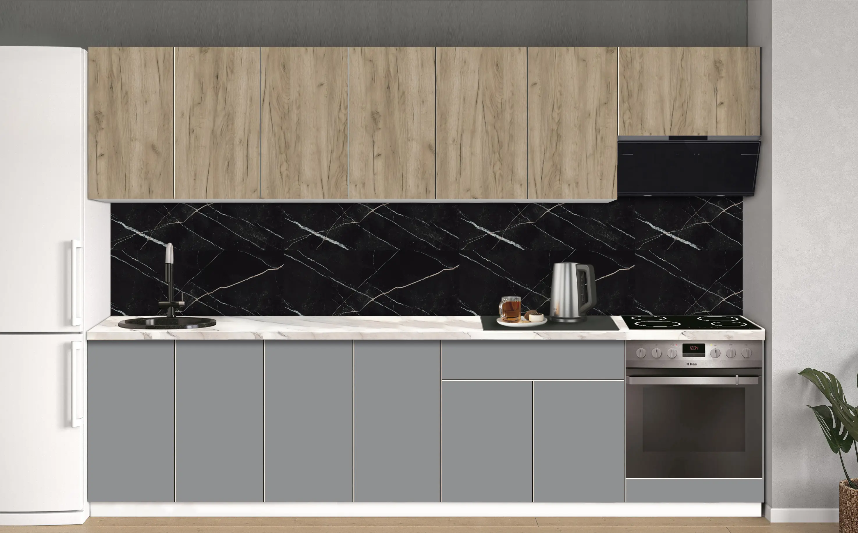 Bucatarie modulara Modern Dolce Vita 5 H68 3.0m