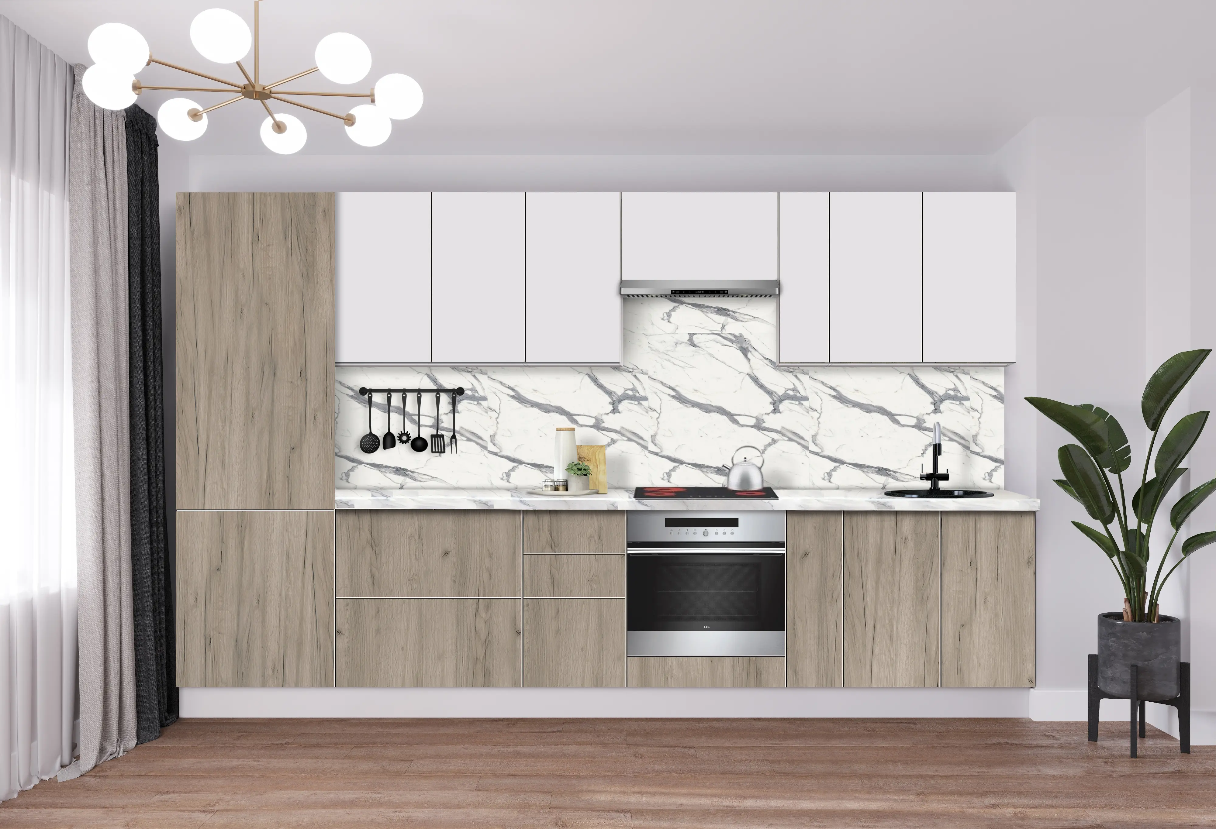 Bucatarie modulara Modern Dolce Vita 5 H68 3.4m