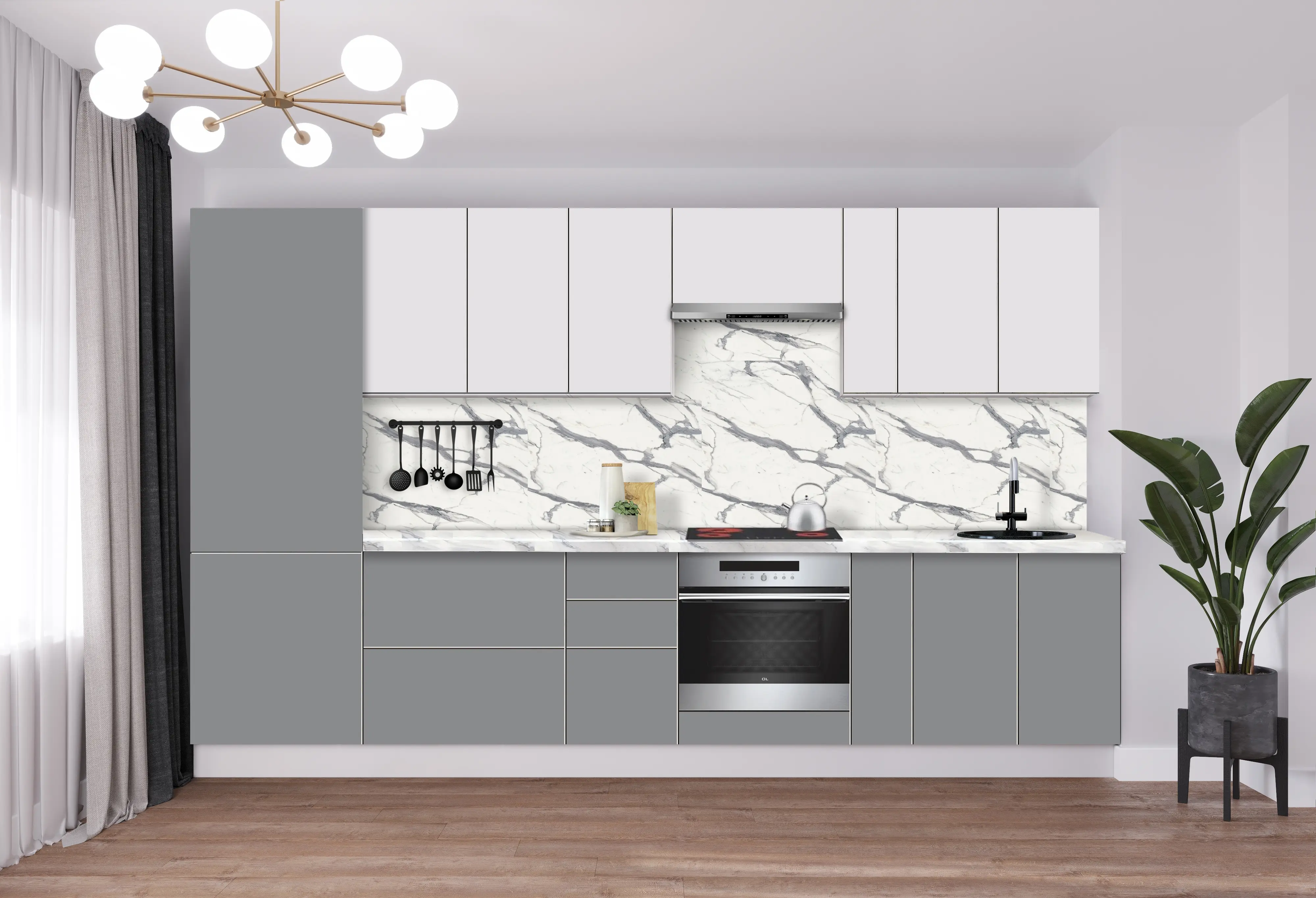 Bucatarie modulara Modern Dolce Vita 5 H68 3.4m