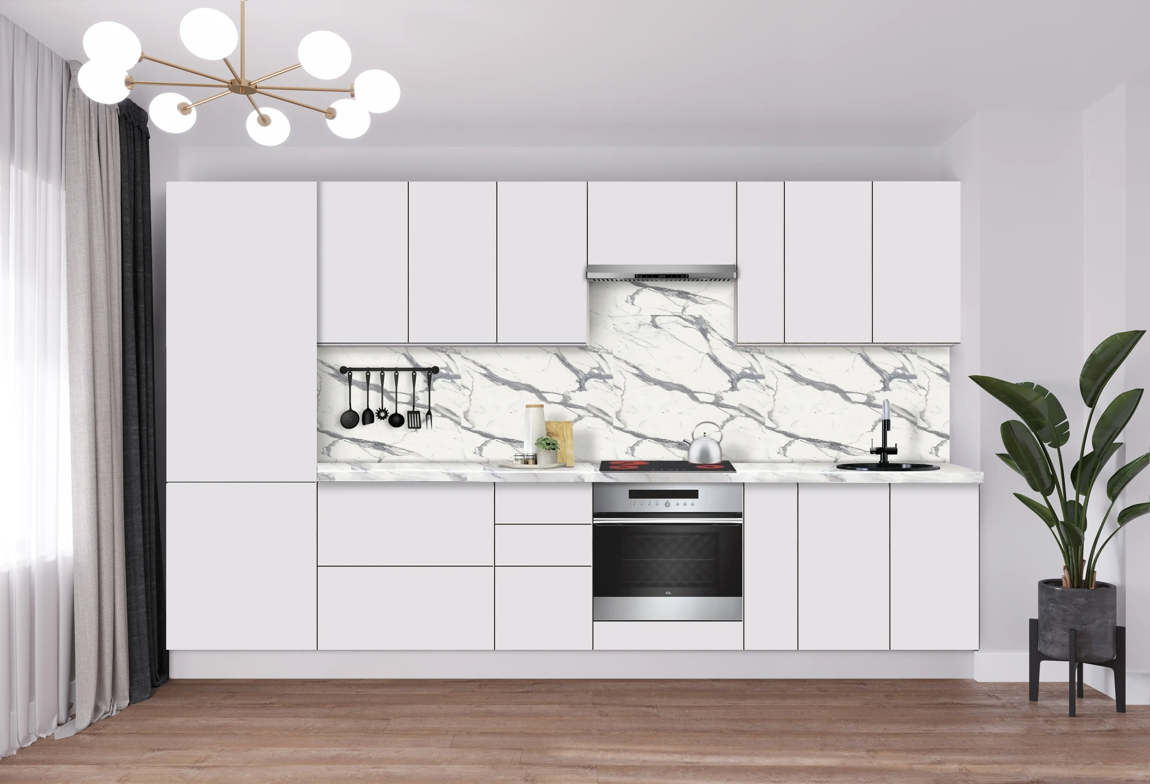 Bucatarie modulara Modern Dolce Vita 5 H68 3.4m