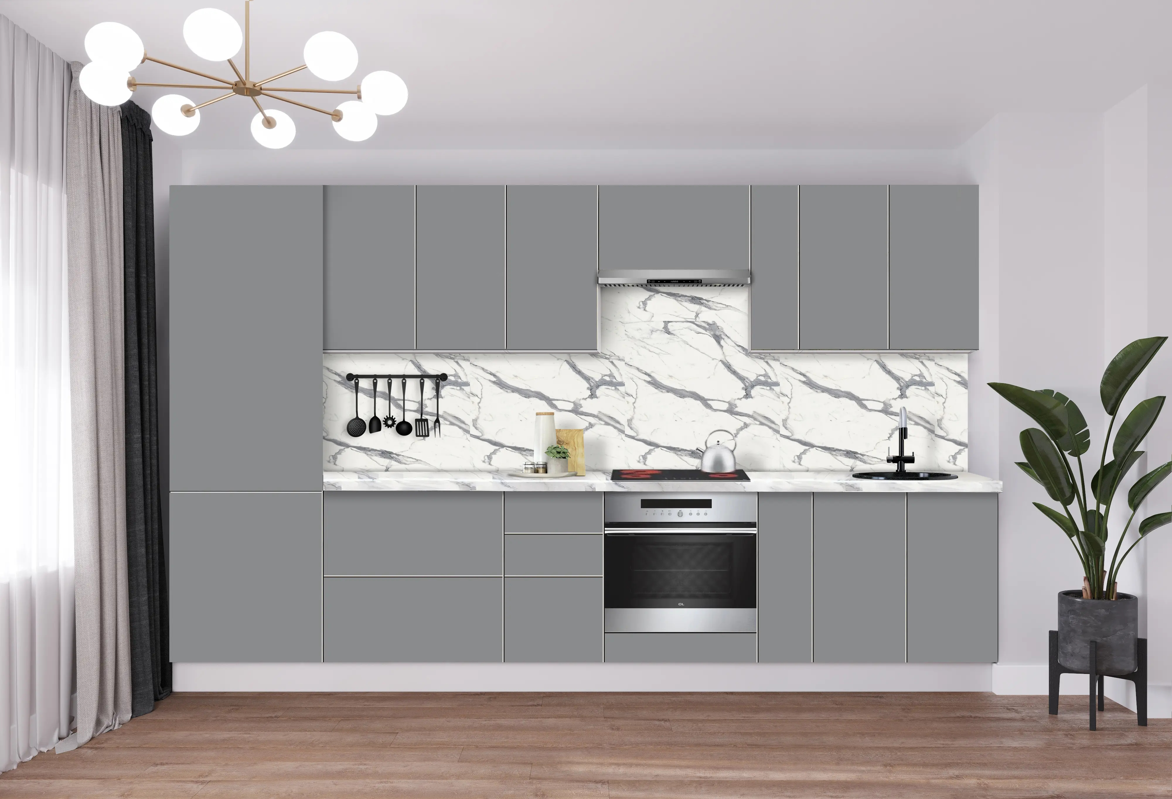 Bucatarie modulara Modern Dolce Vita 5 H68 3.4m