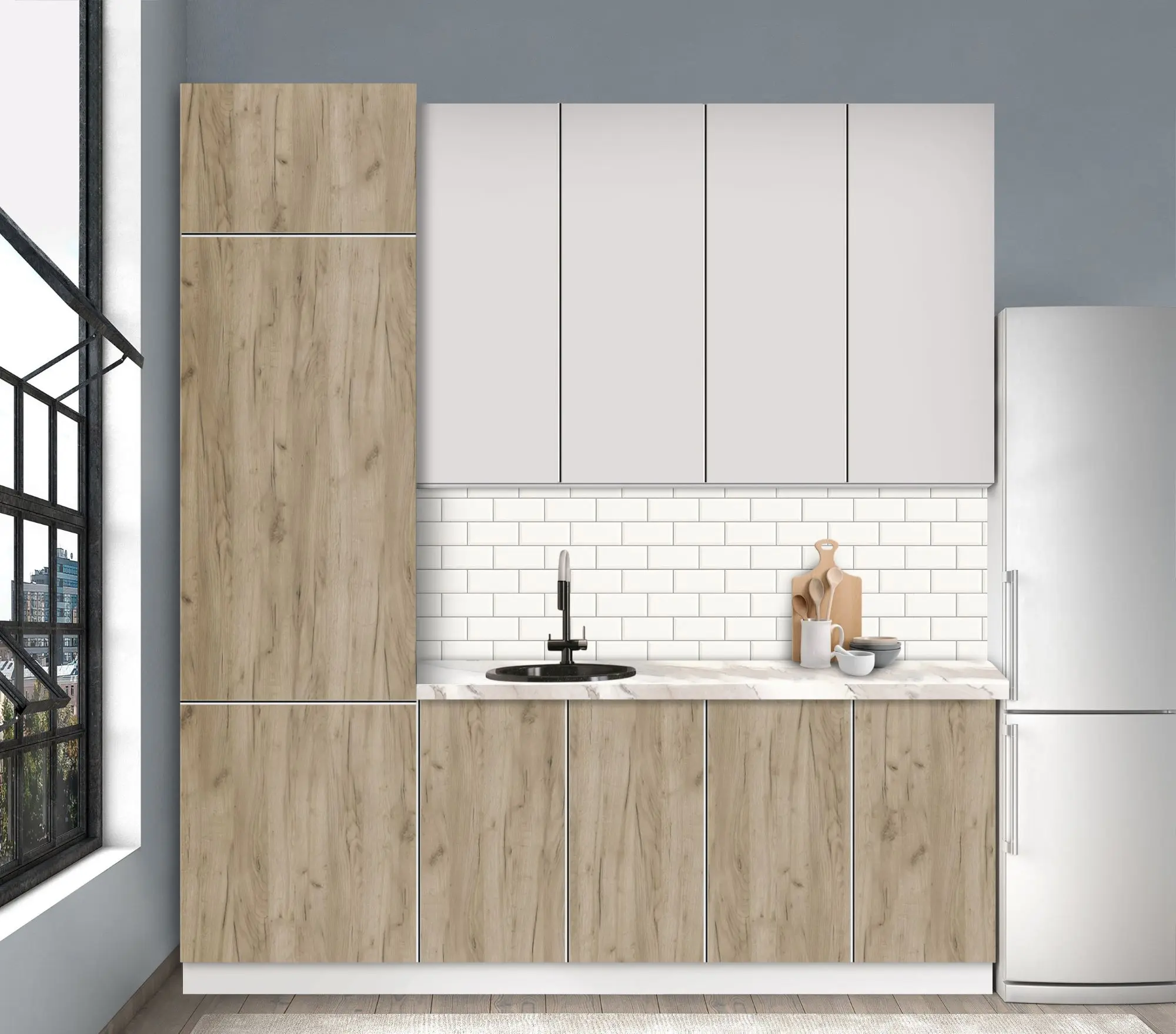 Bucatarie modulara Modern Dolce Vita 6 H110 2.2m