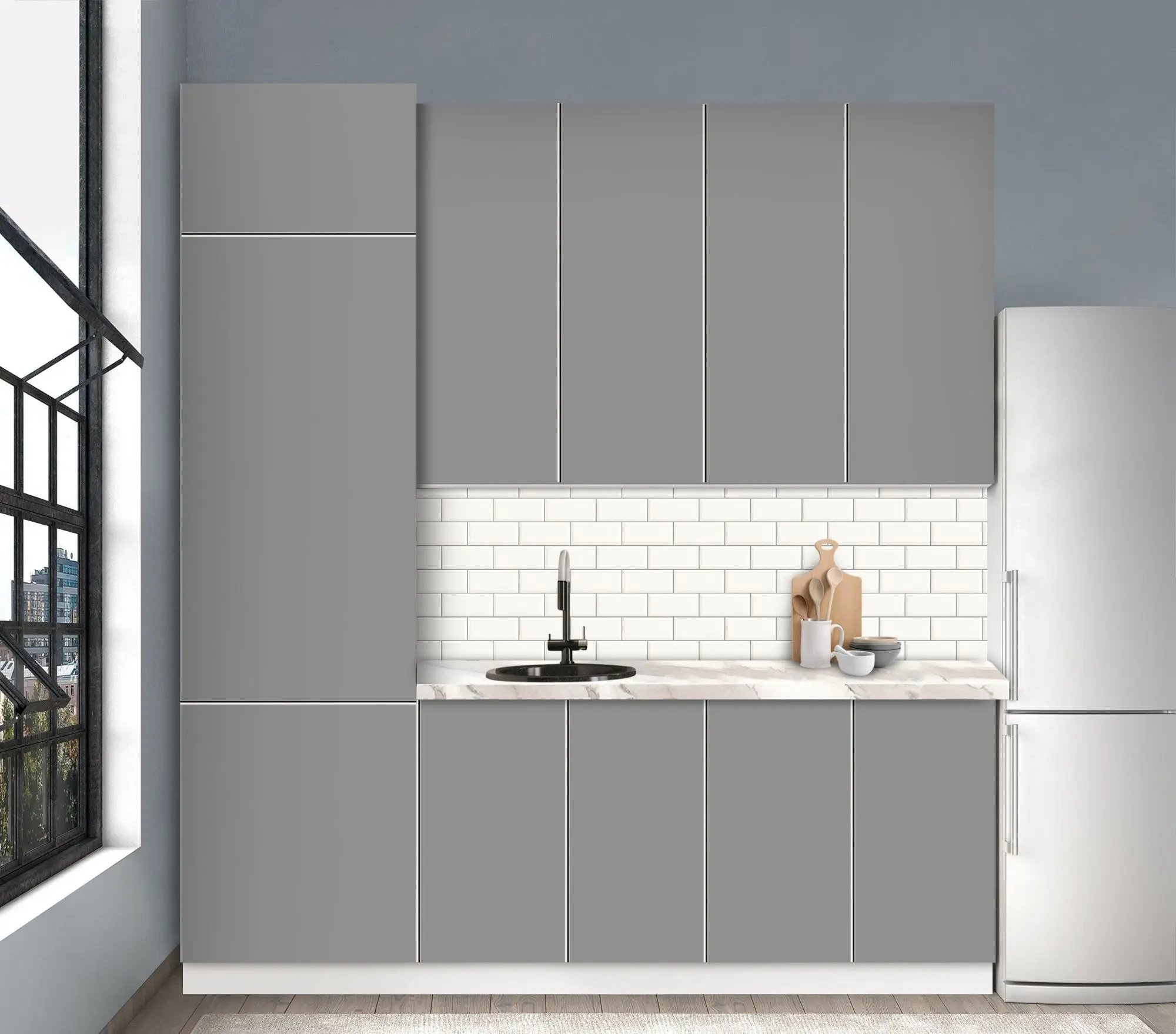 Bucatarie modulara Modern Dolce Vita 6 H110 2.2m