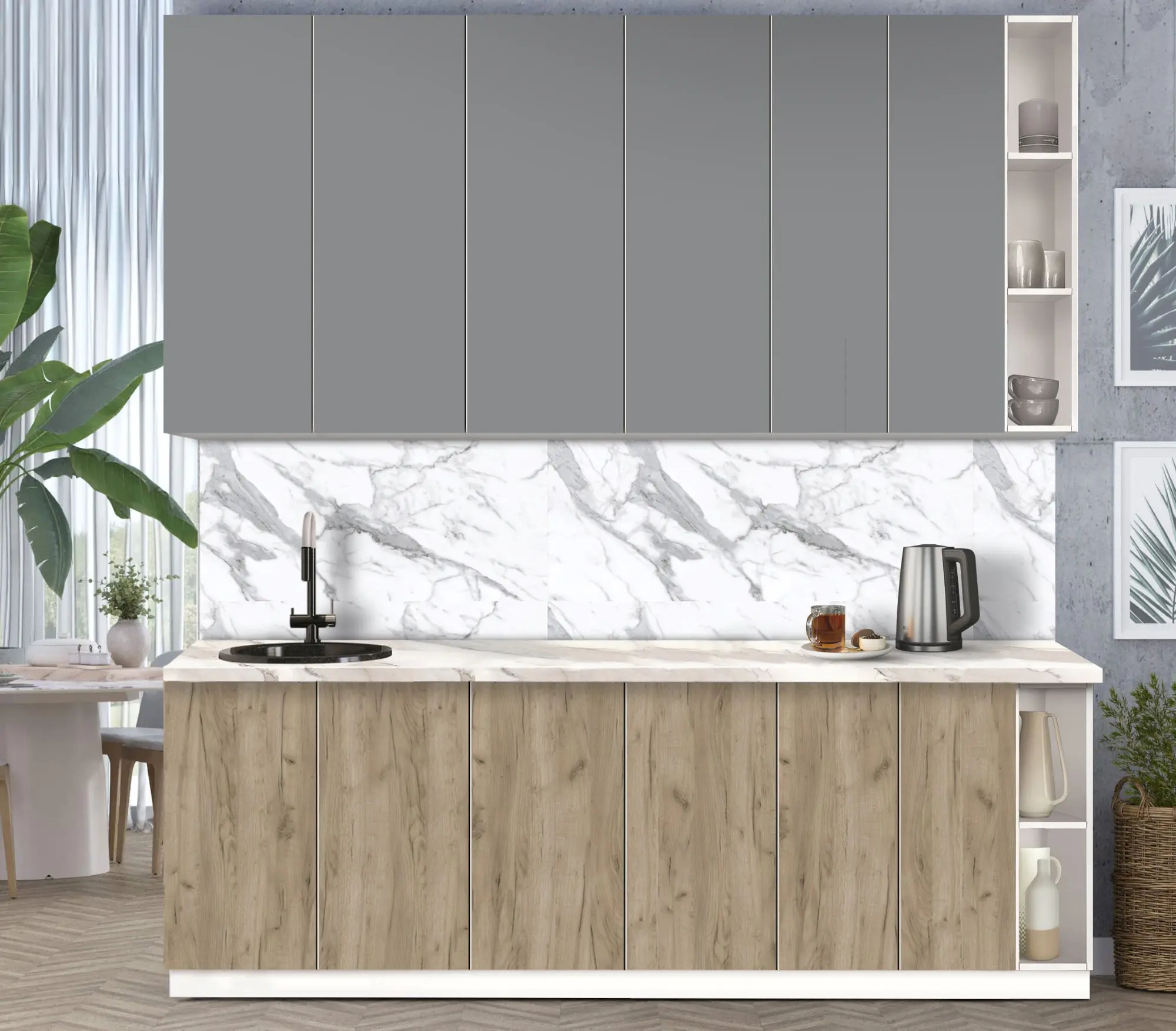 Bucatarie modulara Modern Dolce Vita 6 H110 2.4m