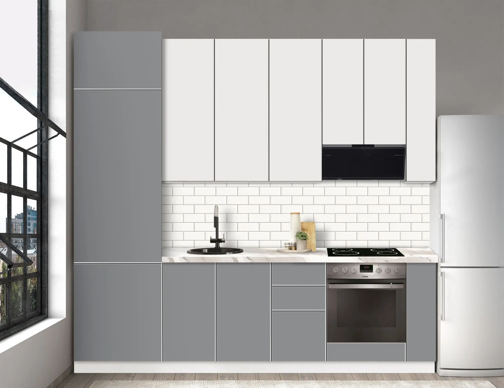 Bucatarie modulara Modern Dolce Vita 6 H110 2.6m