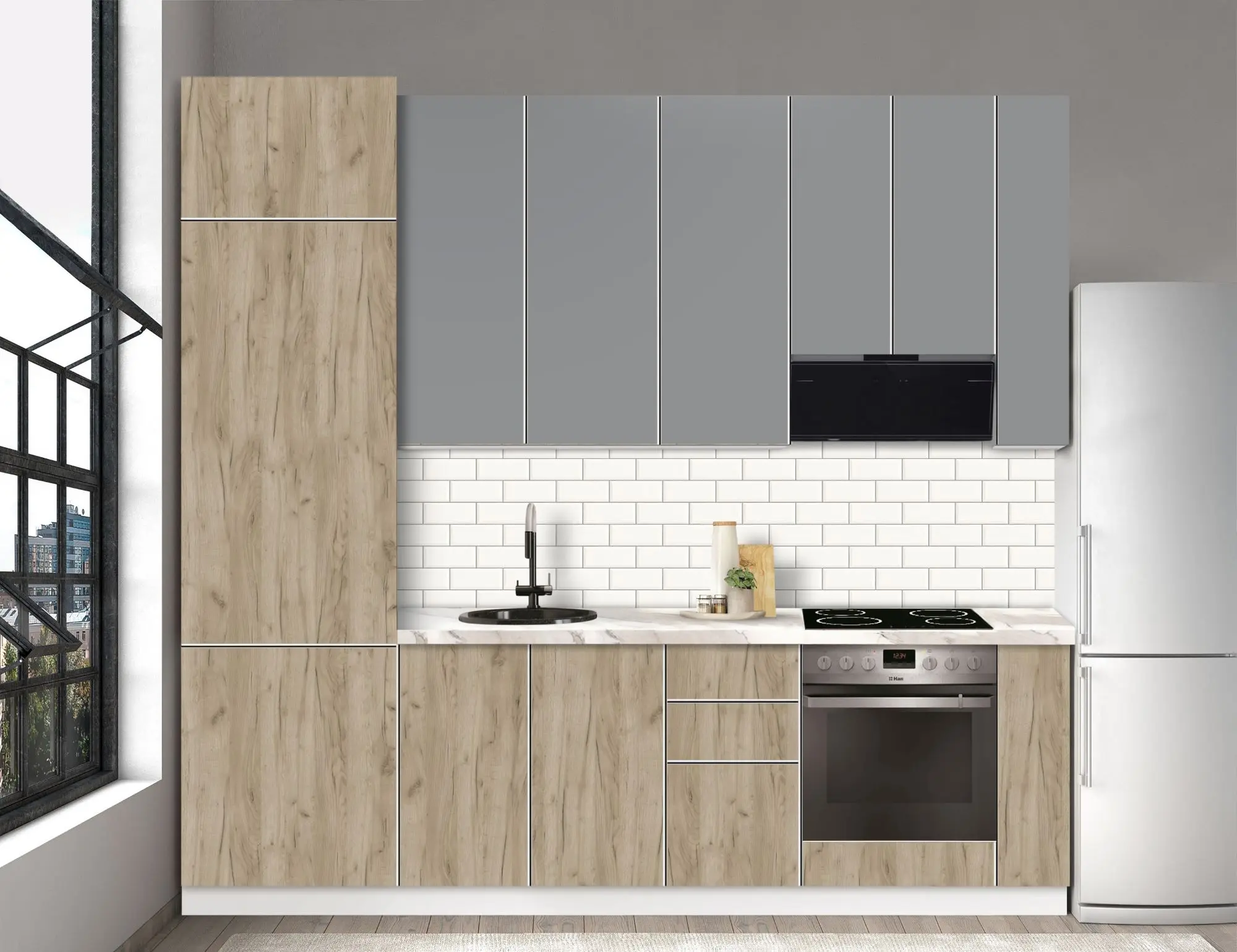 Bucatarie modulara Modern Dolce Vita 6 H110 2.6m