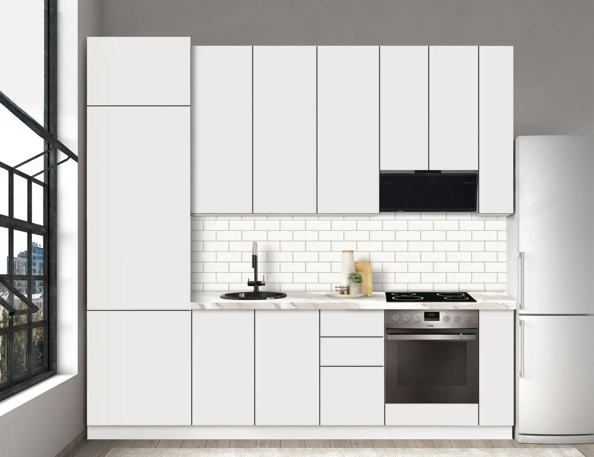 Bucatarie modulara Modern Dolce Vita 6 H110 2.6m